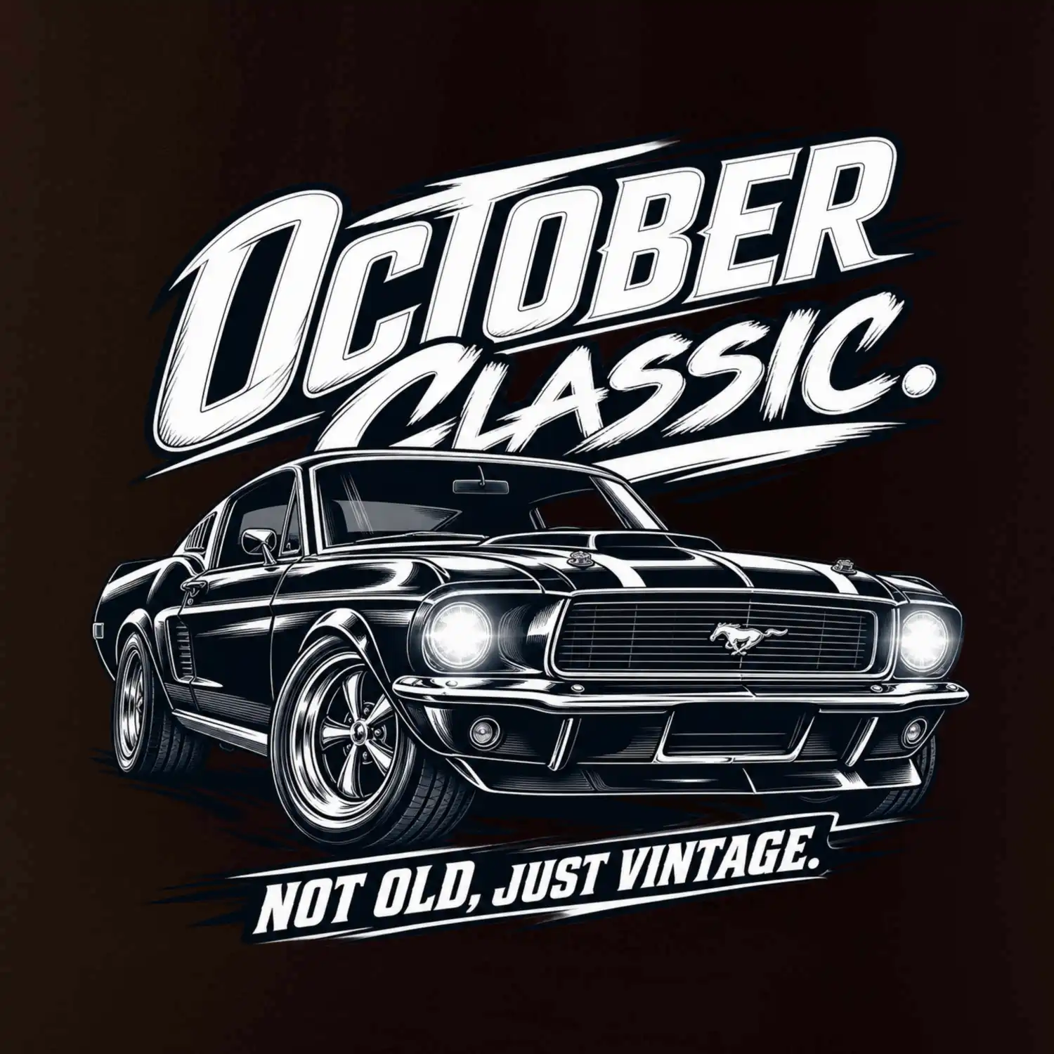 Říjnová klasika americký veterán muscle car