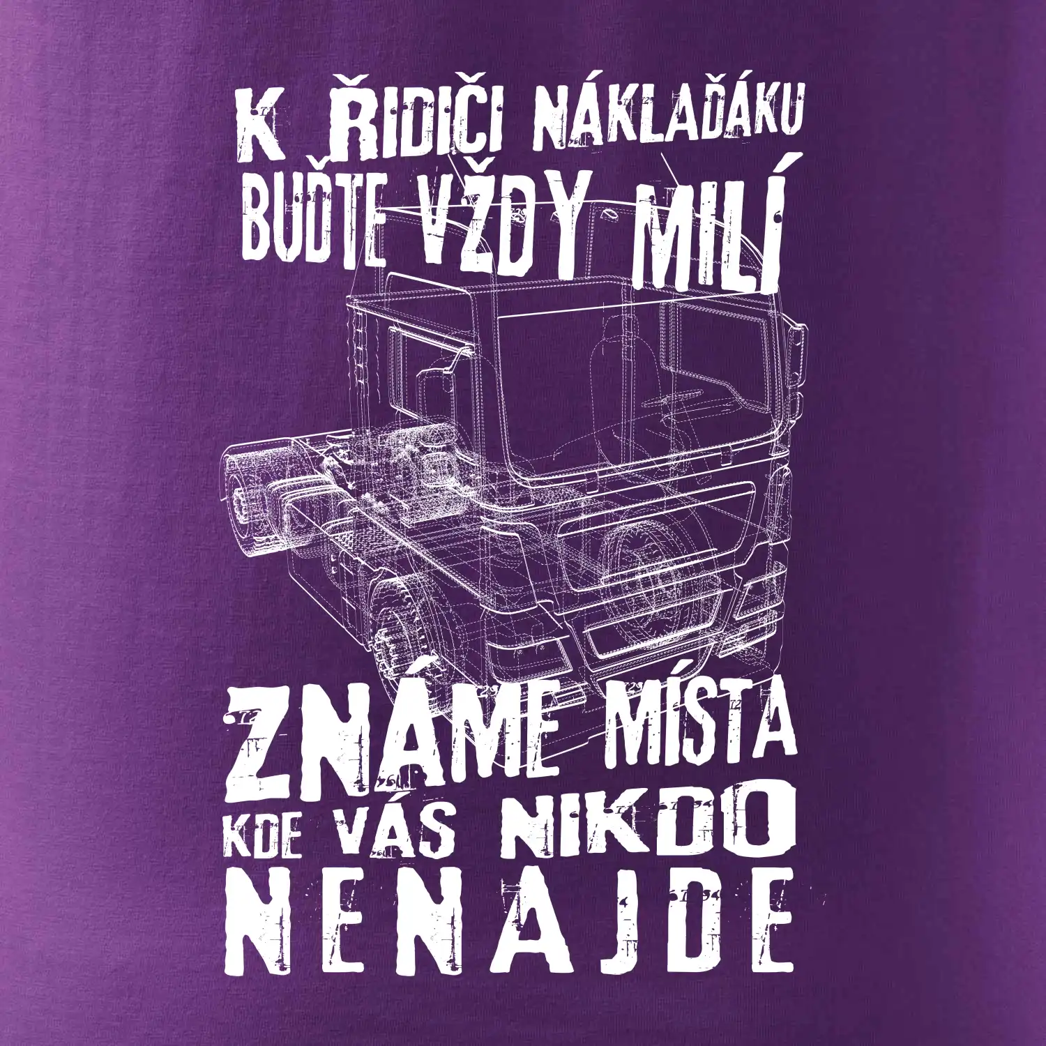 K řidiči náklaďáku buďte vždy milý