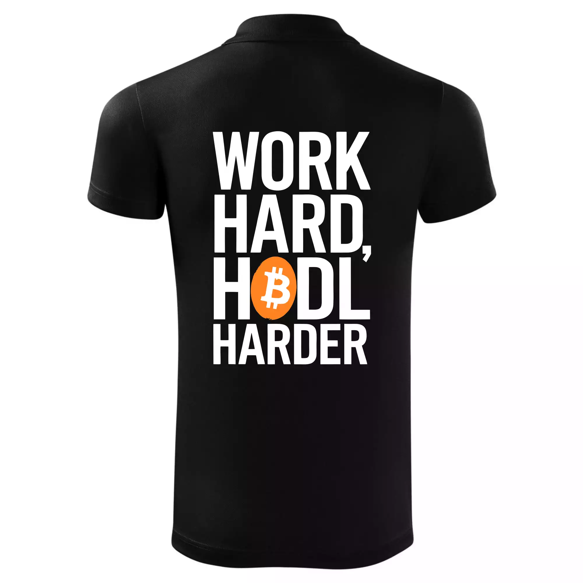 Velký nápis Work Hard, HODL Harder