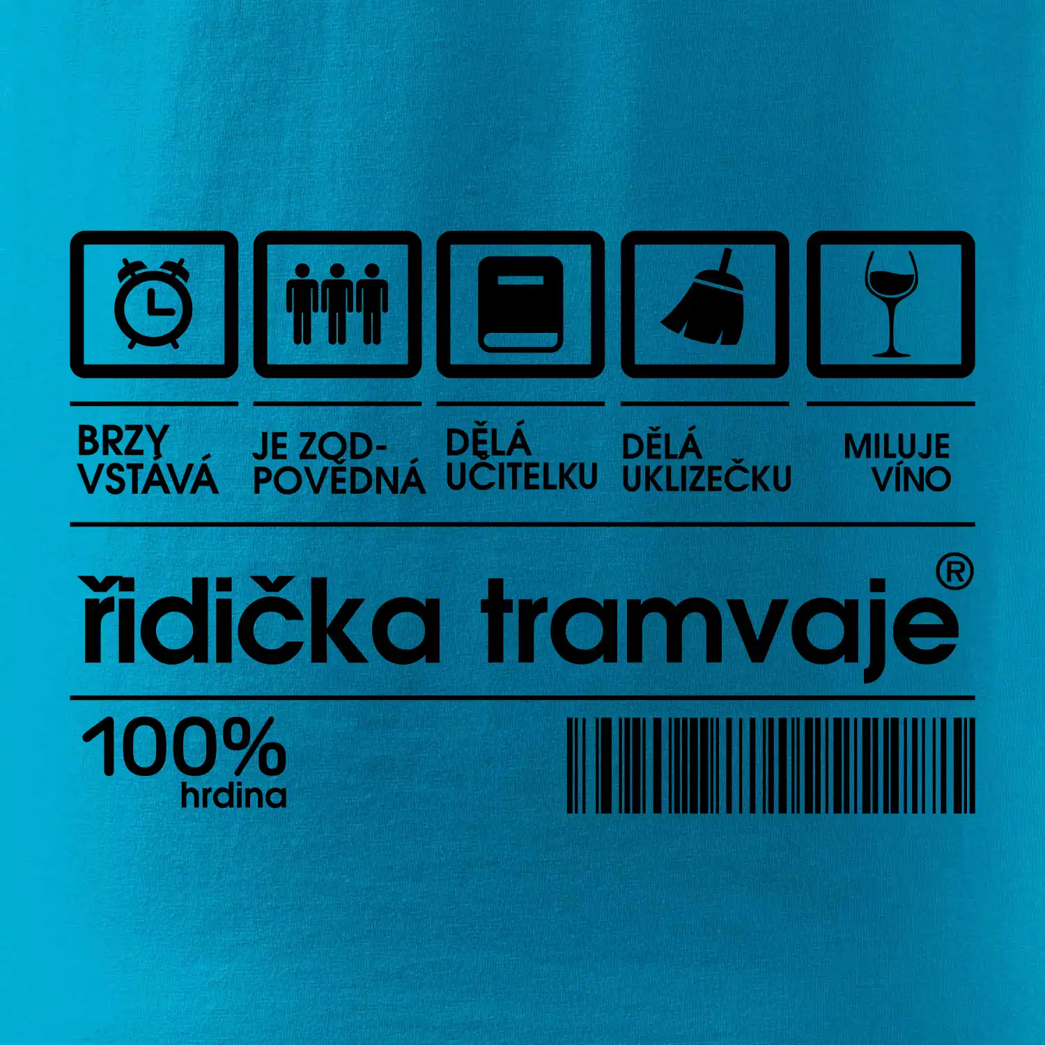 Čárový kód Řidič tramvaje