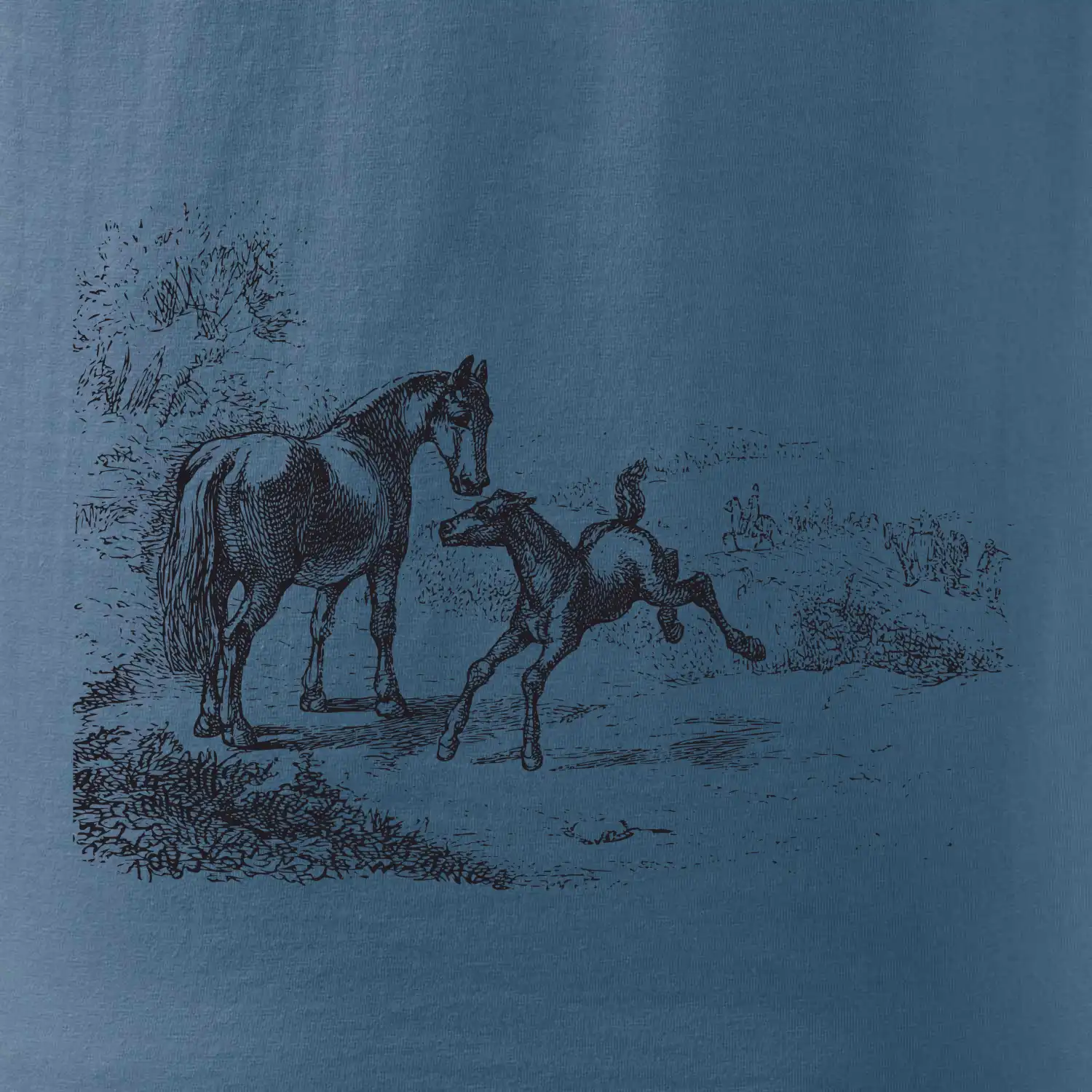 Kůň a hříbě malované