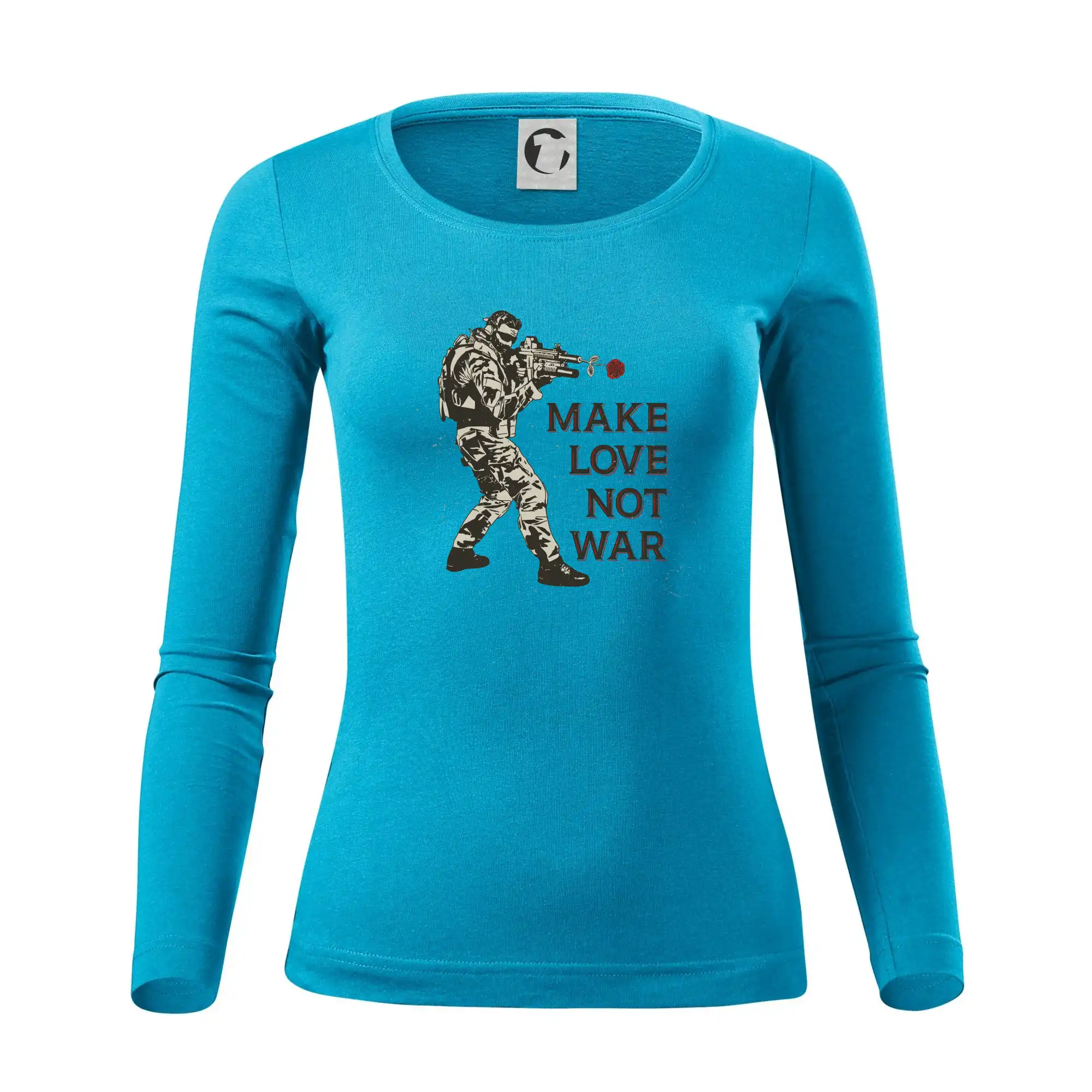 Růže ve zbrani, make love not war