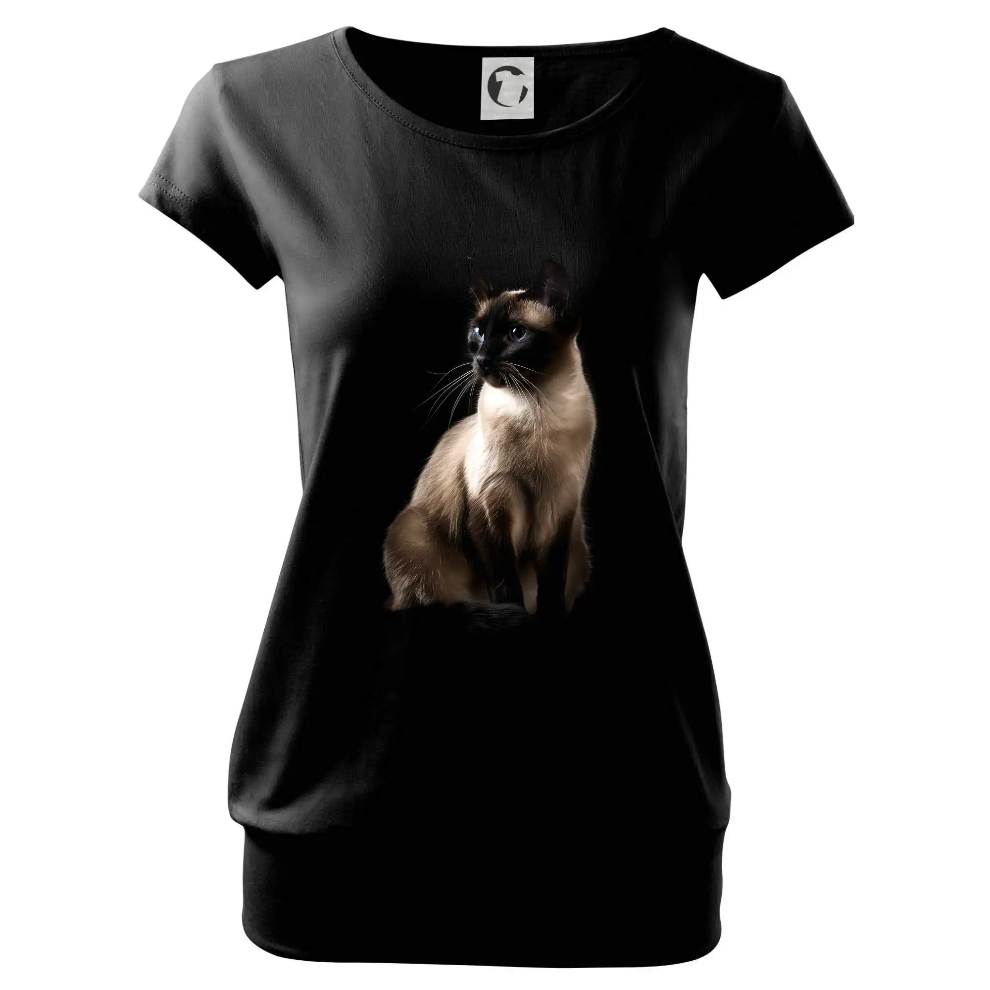 Siamská kočka černá fotka