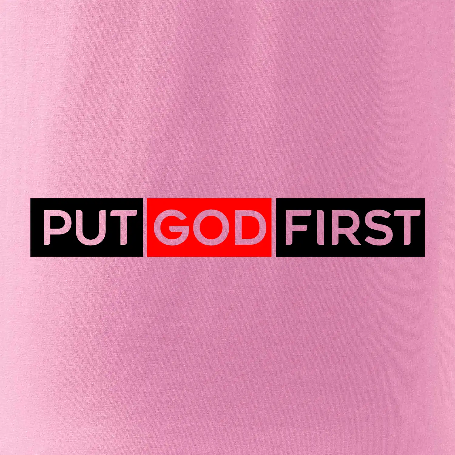 Put God first obdélník