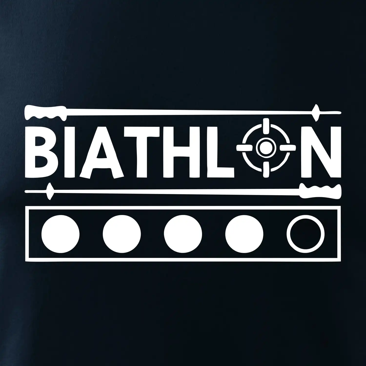 Biathlon terč a hůlky