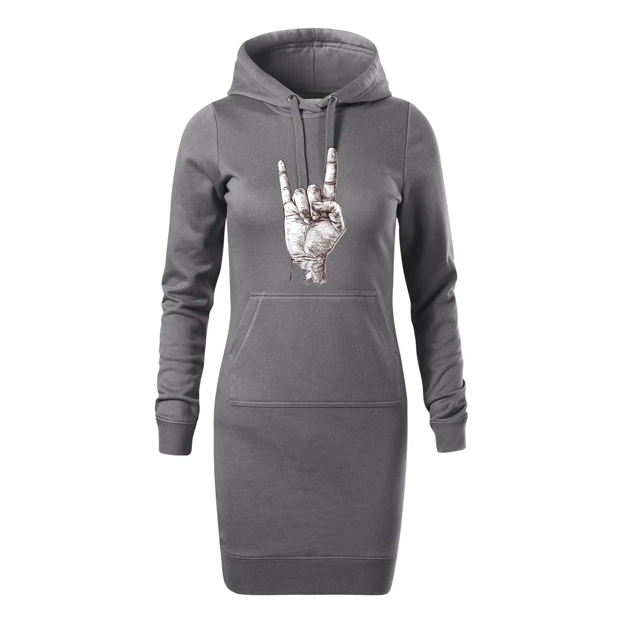 Rocková ruka kreslená