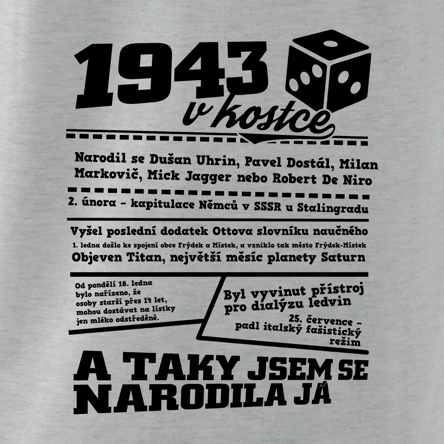 1943 v kostce