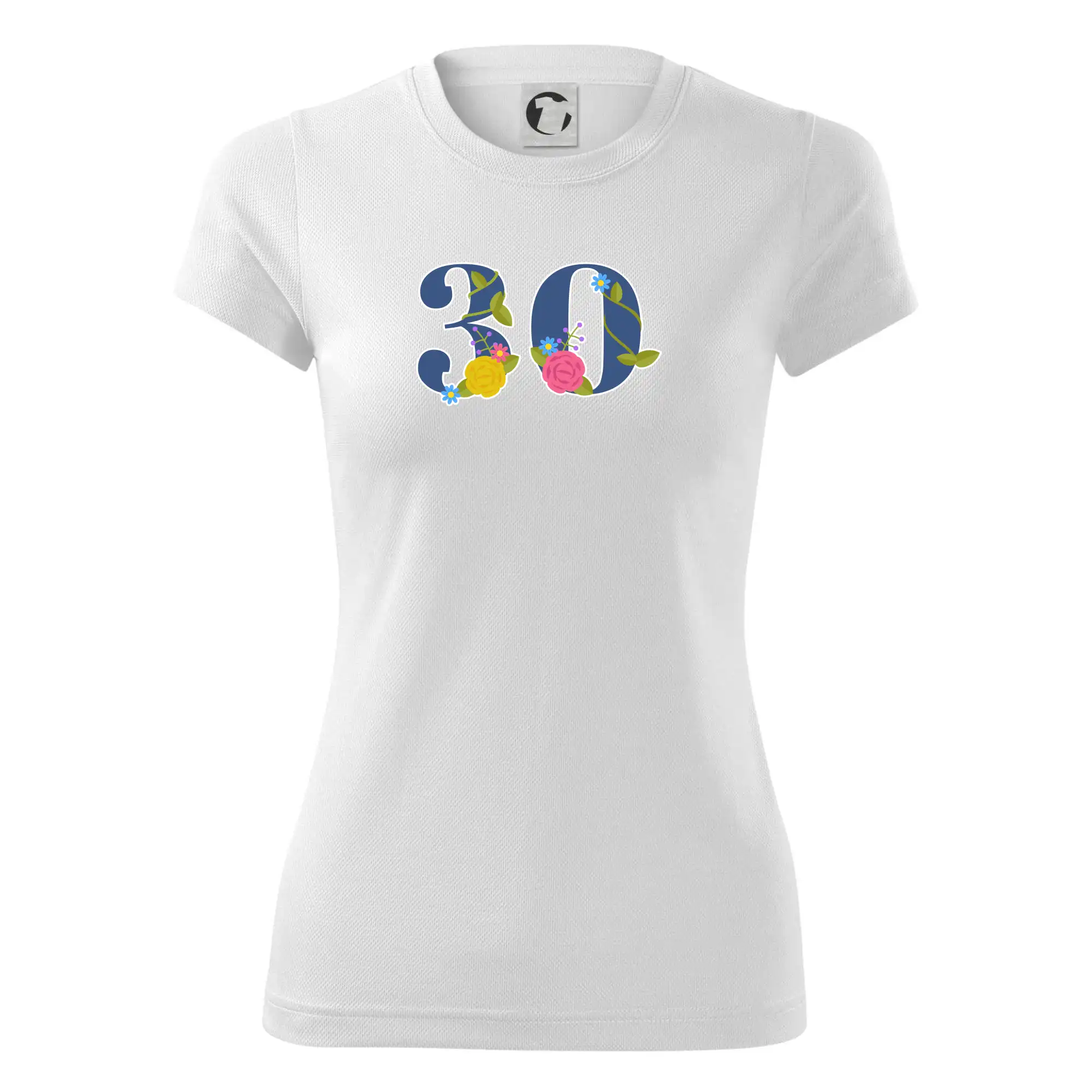 Květinové číslo kreslené - 30