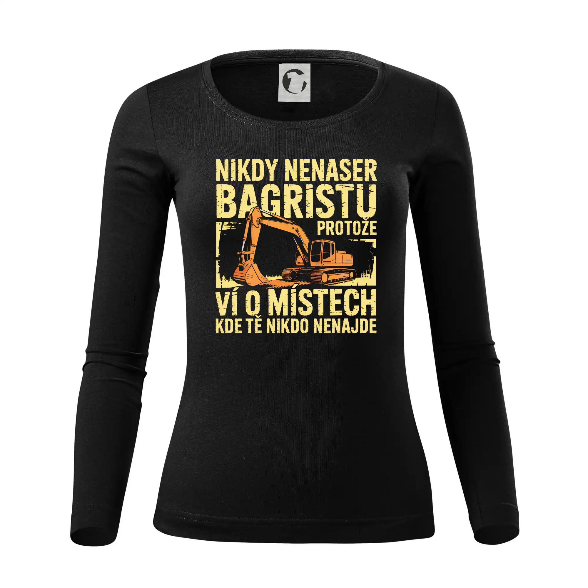 Velký bagr Nikdy Nenaser bagristu