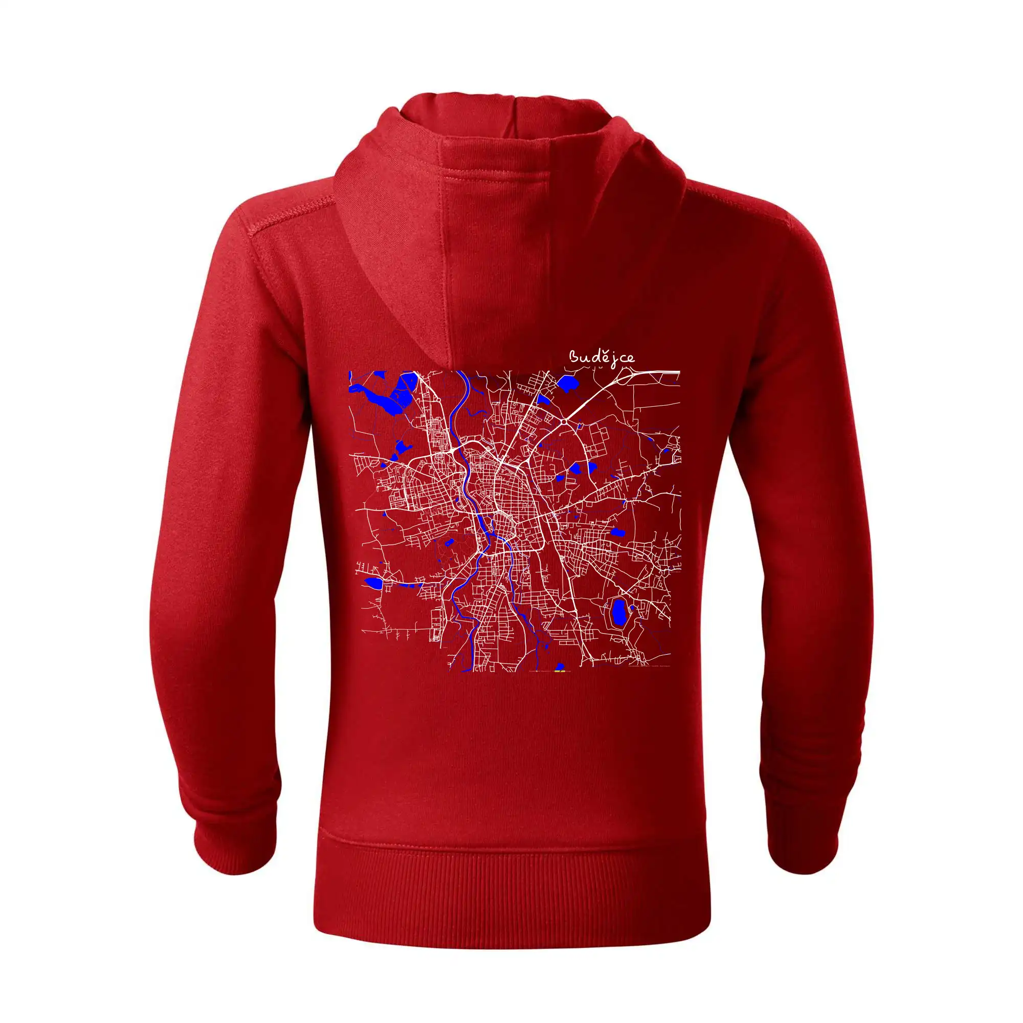 Budějce  - Mapa s vodními toky