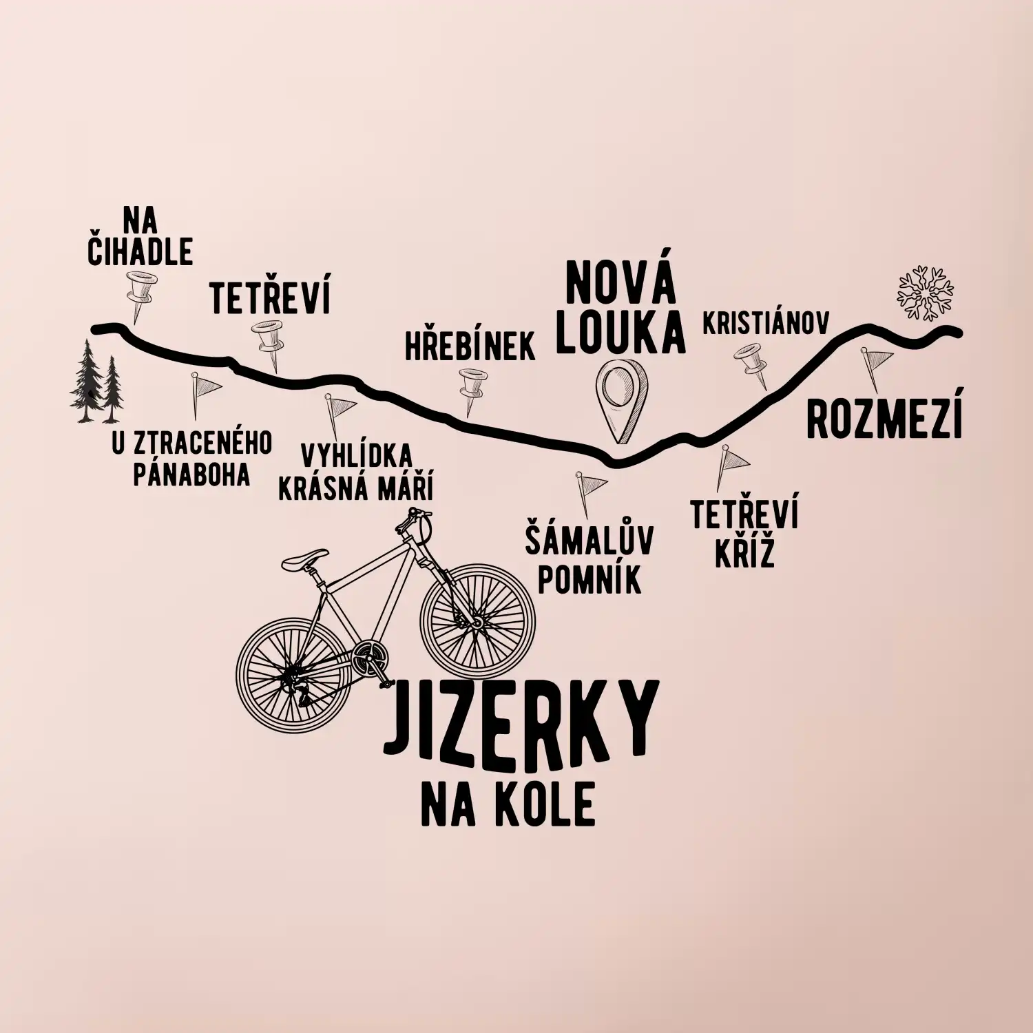 Jizerky na kole - horské kolo