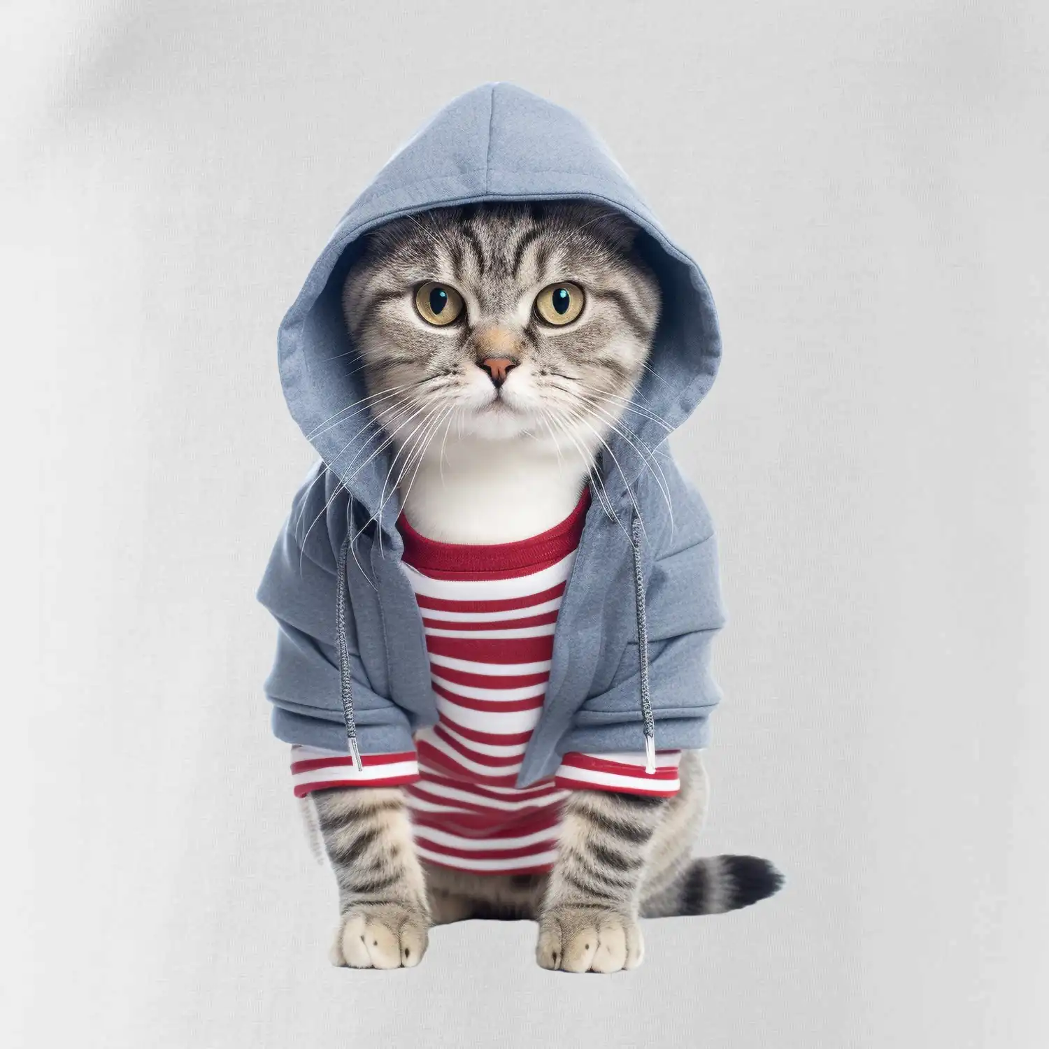 Kočka v pruhovaném triku