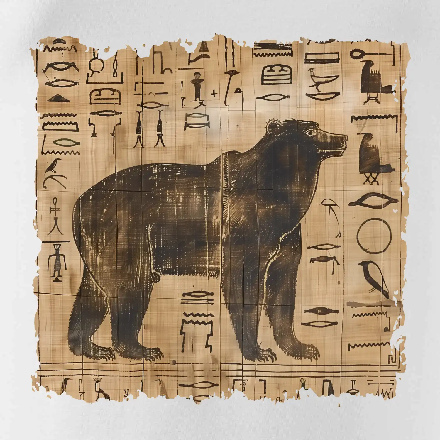 Egyptské hieroglyfy medvěd