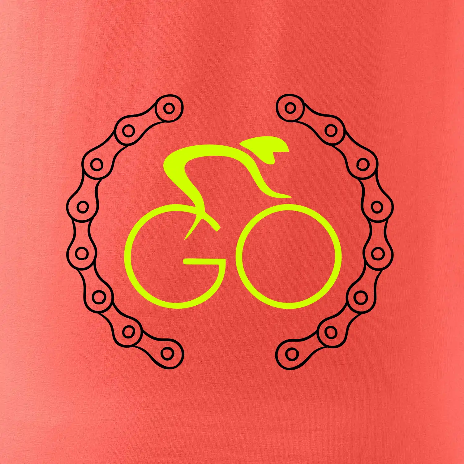 GO cyklista (fluo potisk)