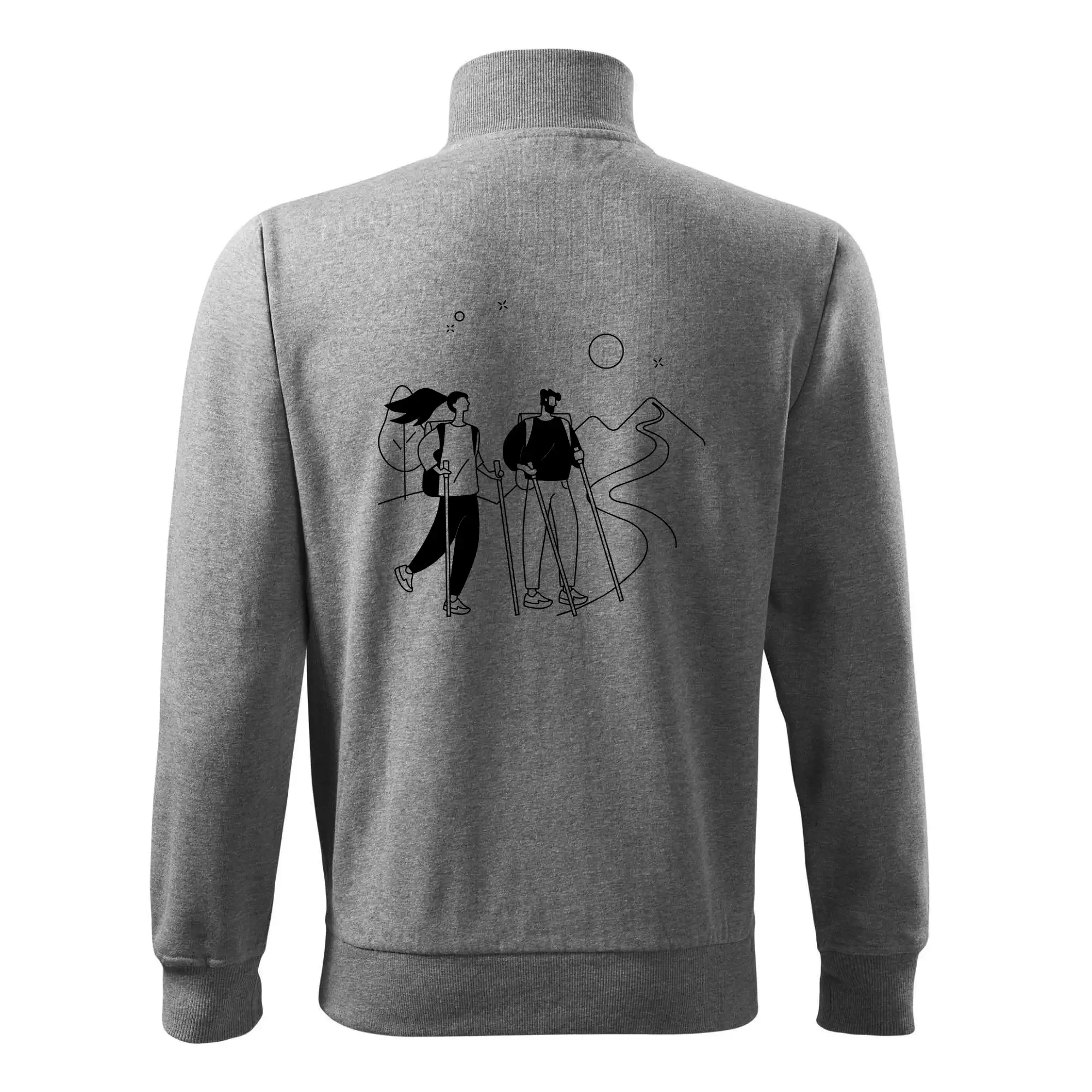 Kreslený pár na výletě