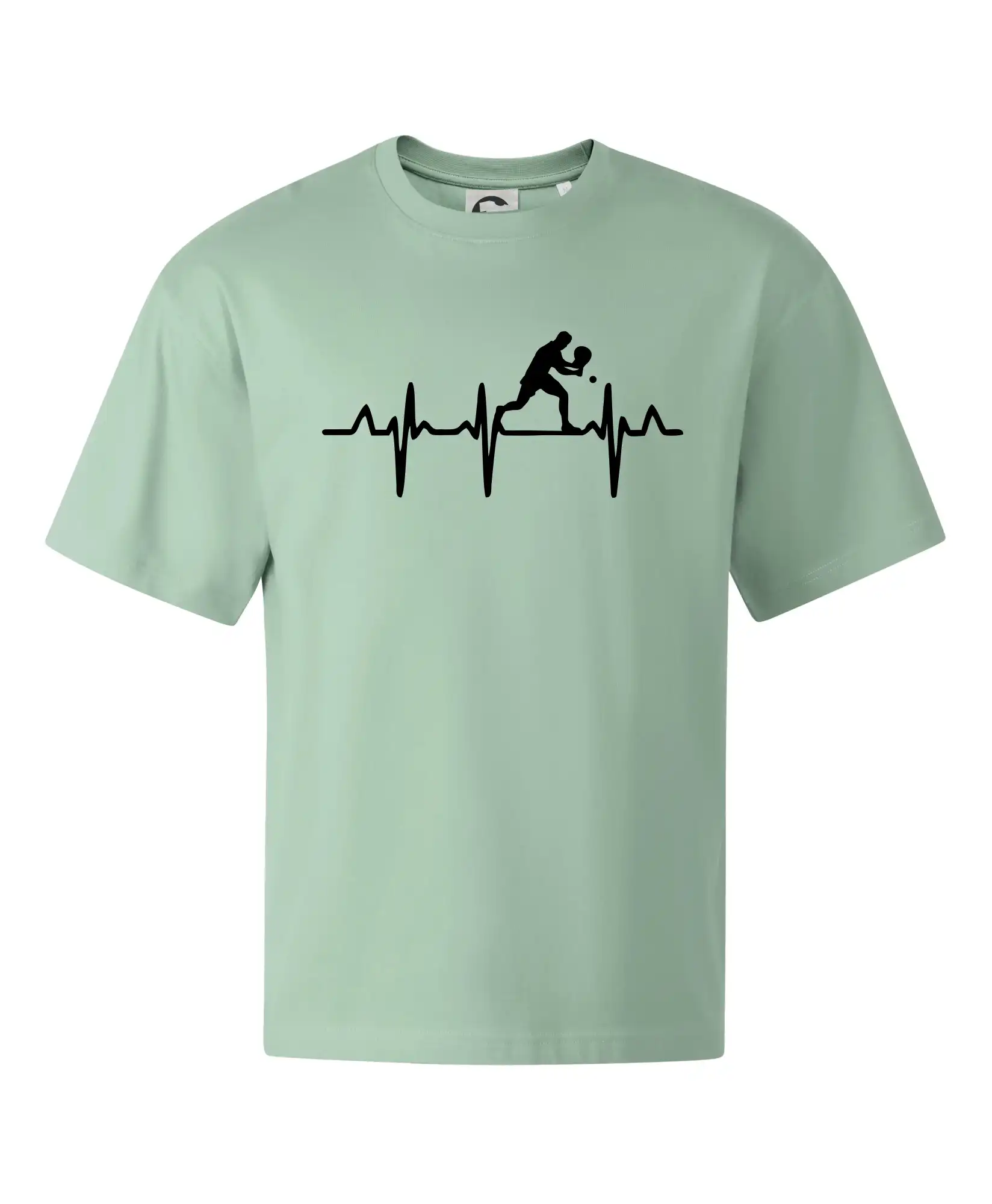 EKG stolní tenista stojící