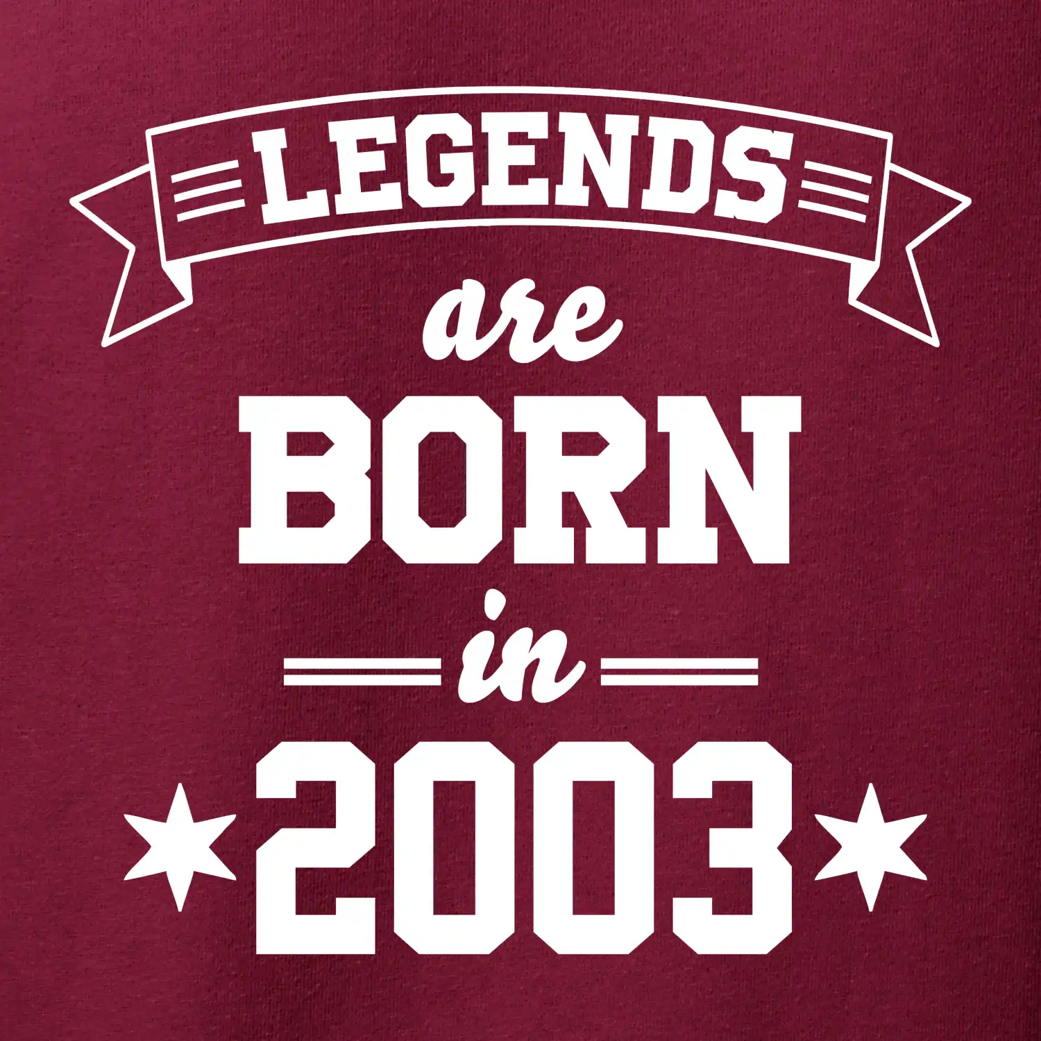 Legends are born in 2003