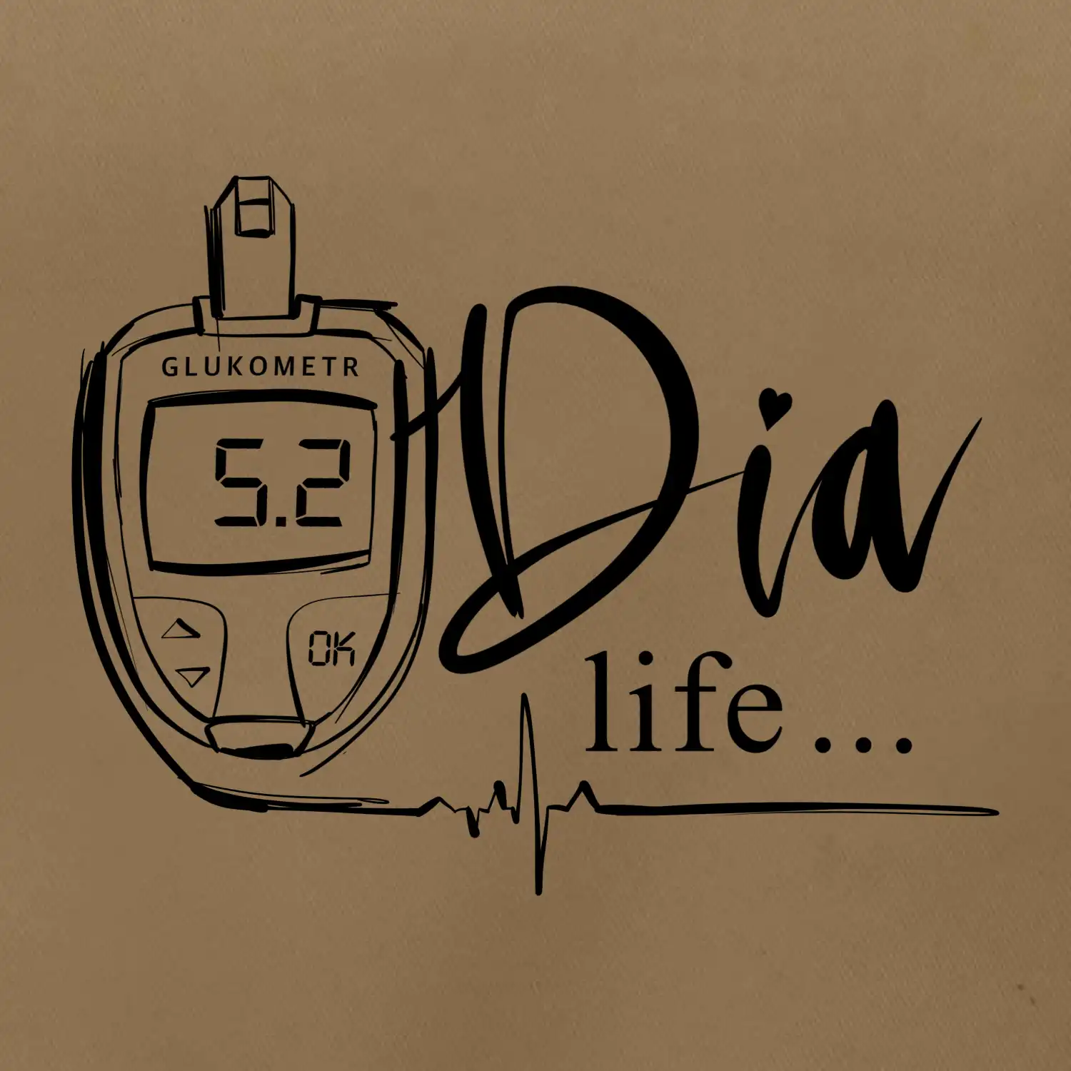 D I A Life - kreslený glukometr