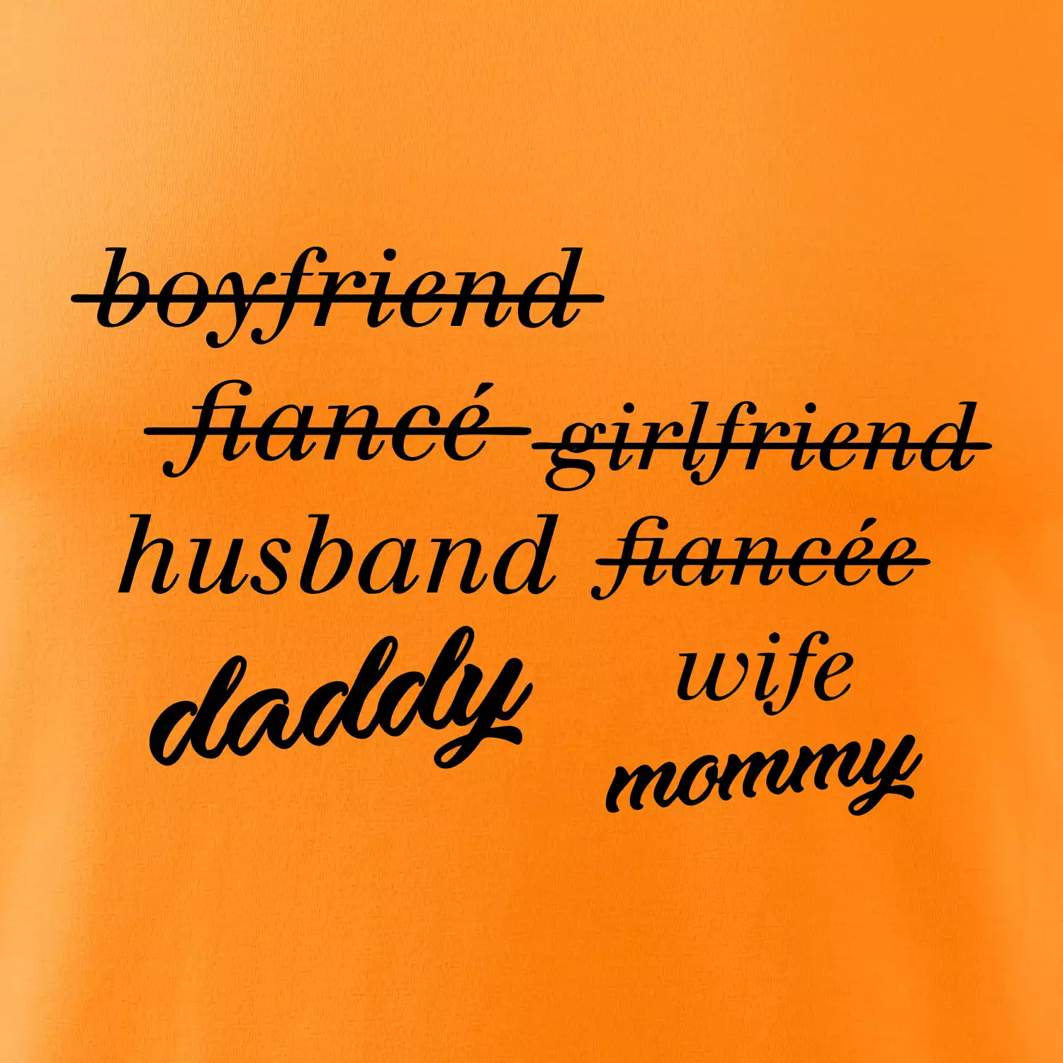 Partnerské triko nastávající rodiče