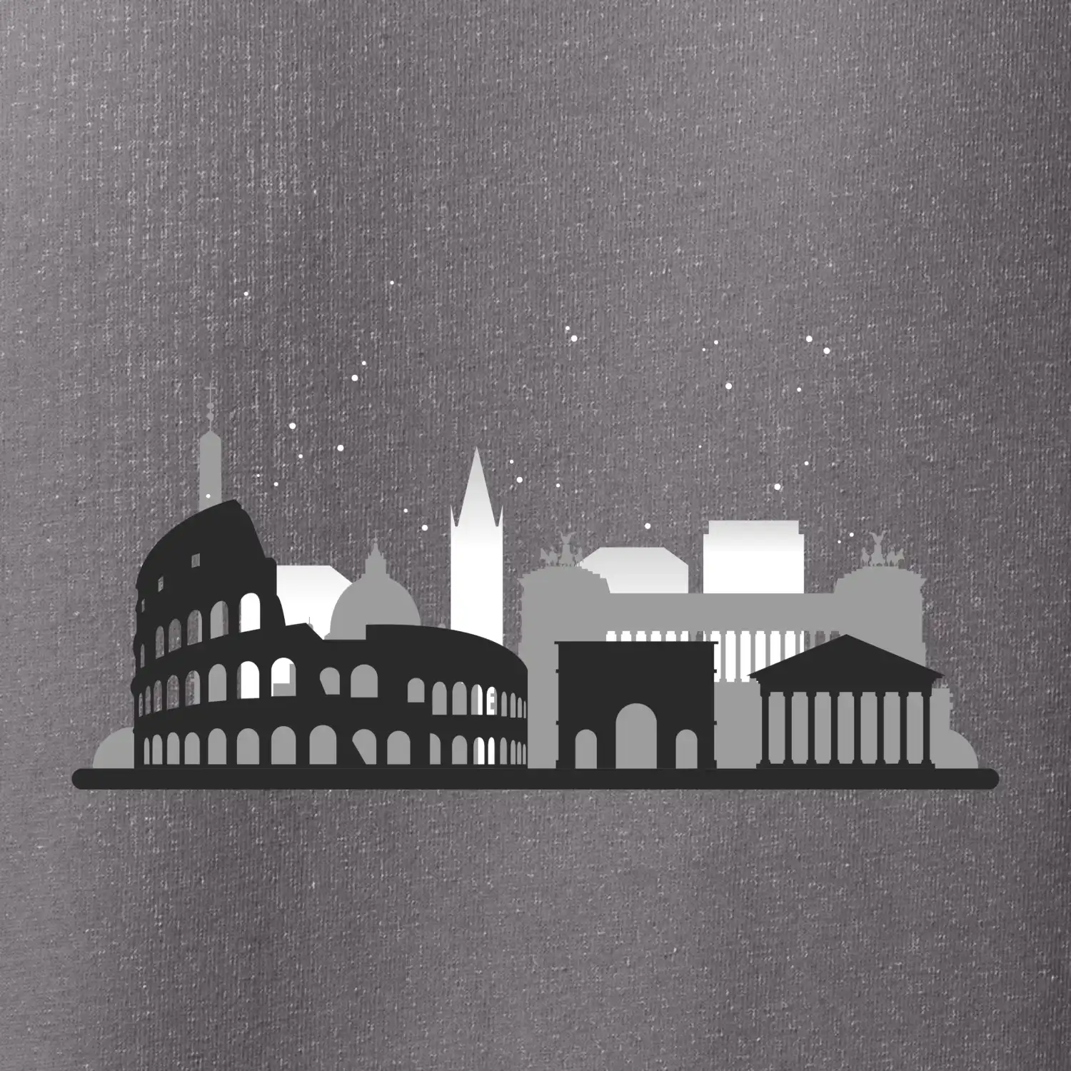 Řím silueta památky