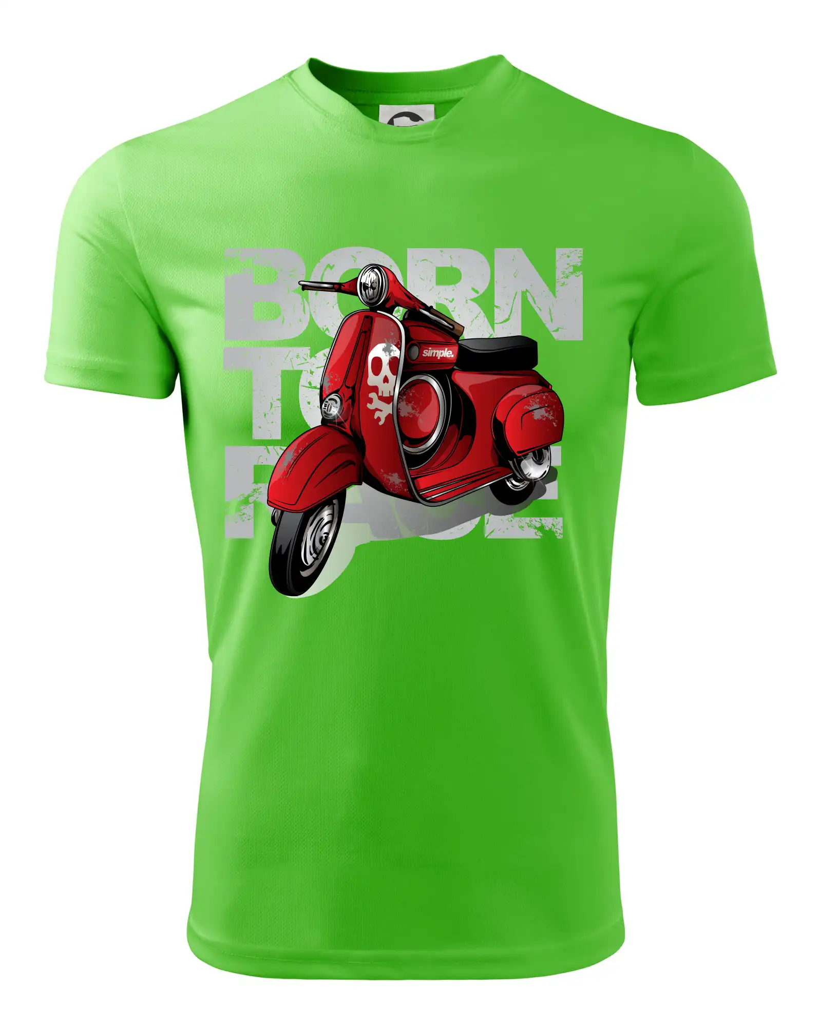 Scooter born to ride red