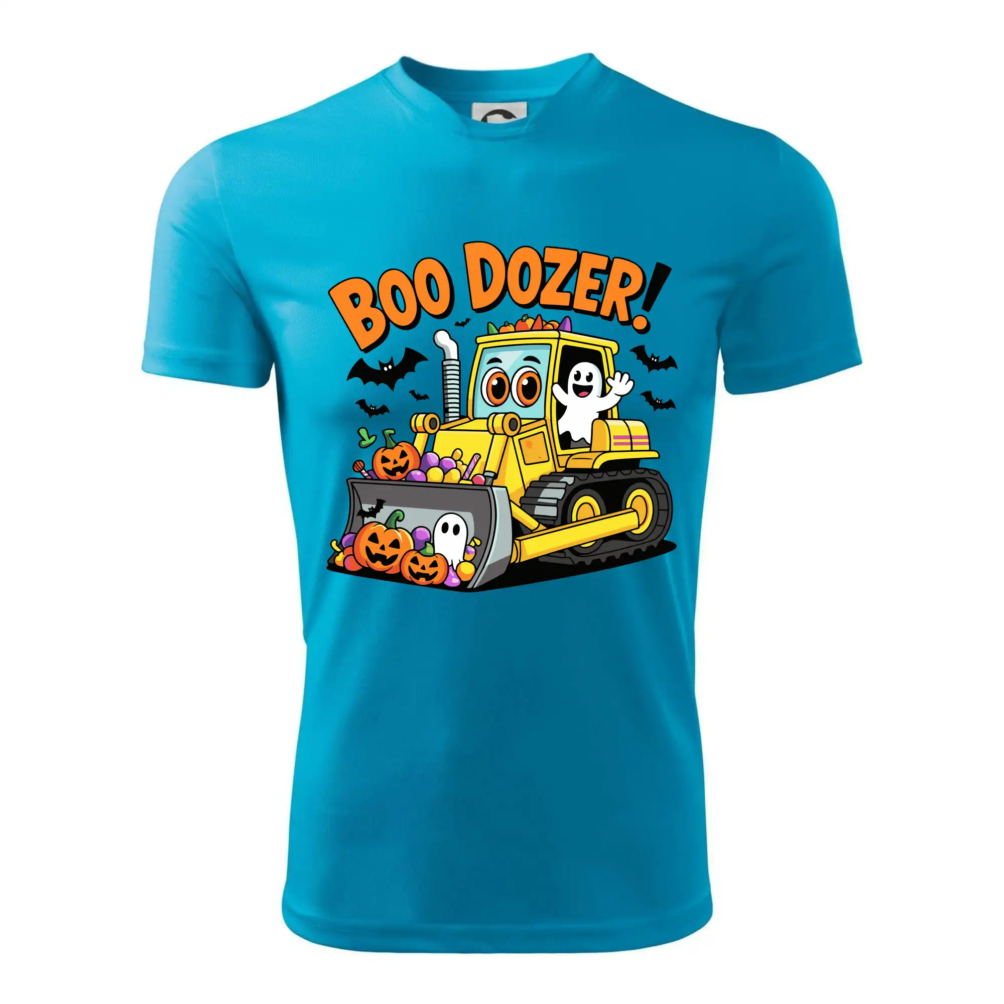 Halloweenský boo dozer