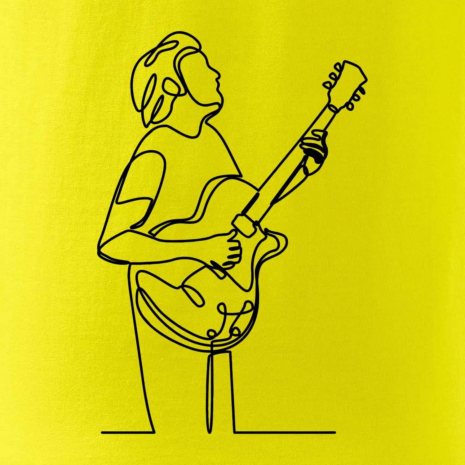 Kytarista jedním tahem