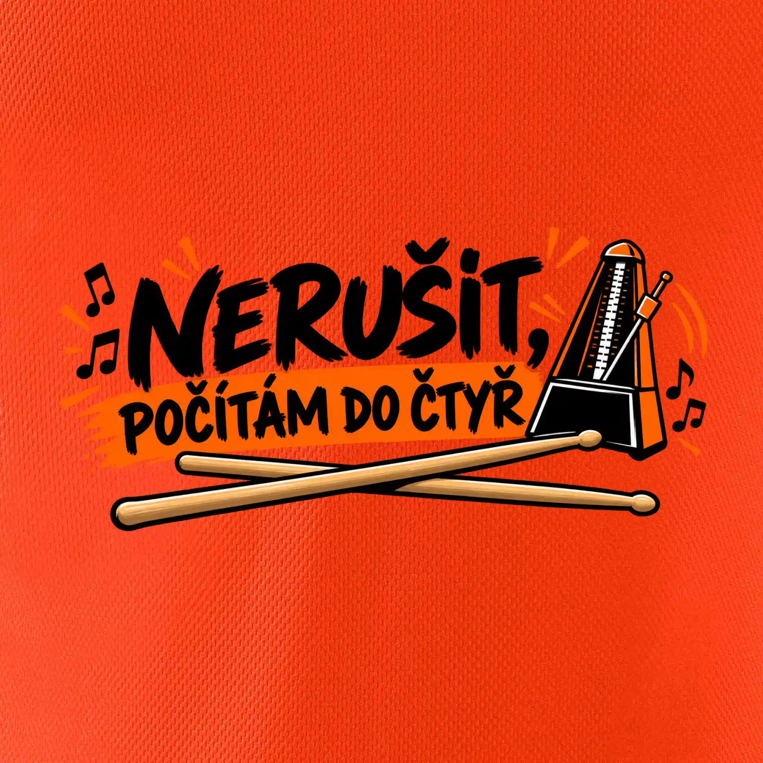 Nerušit počítám do čtyř - metronom a paličky