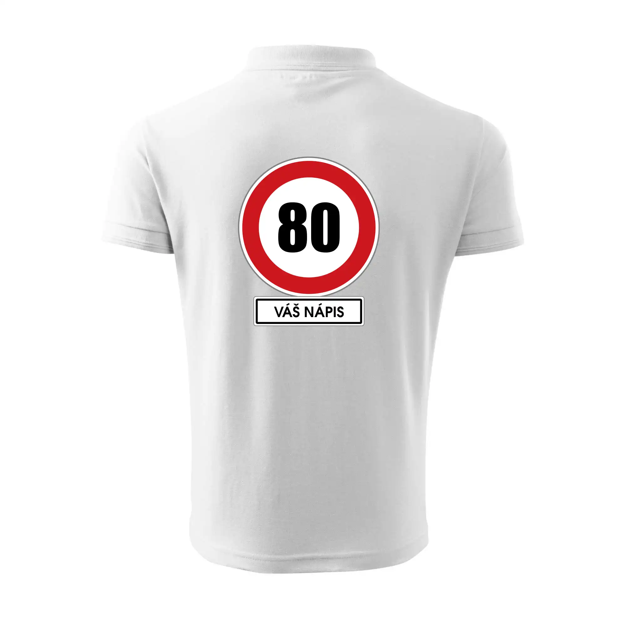 Dopravní značka - rychlost 80 - váš nápis