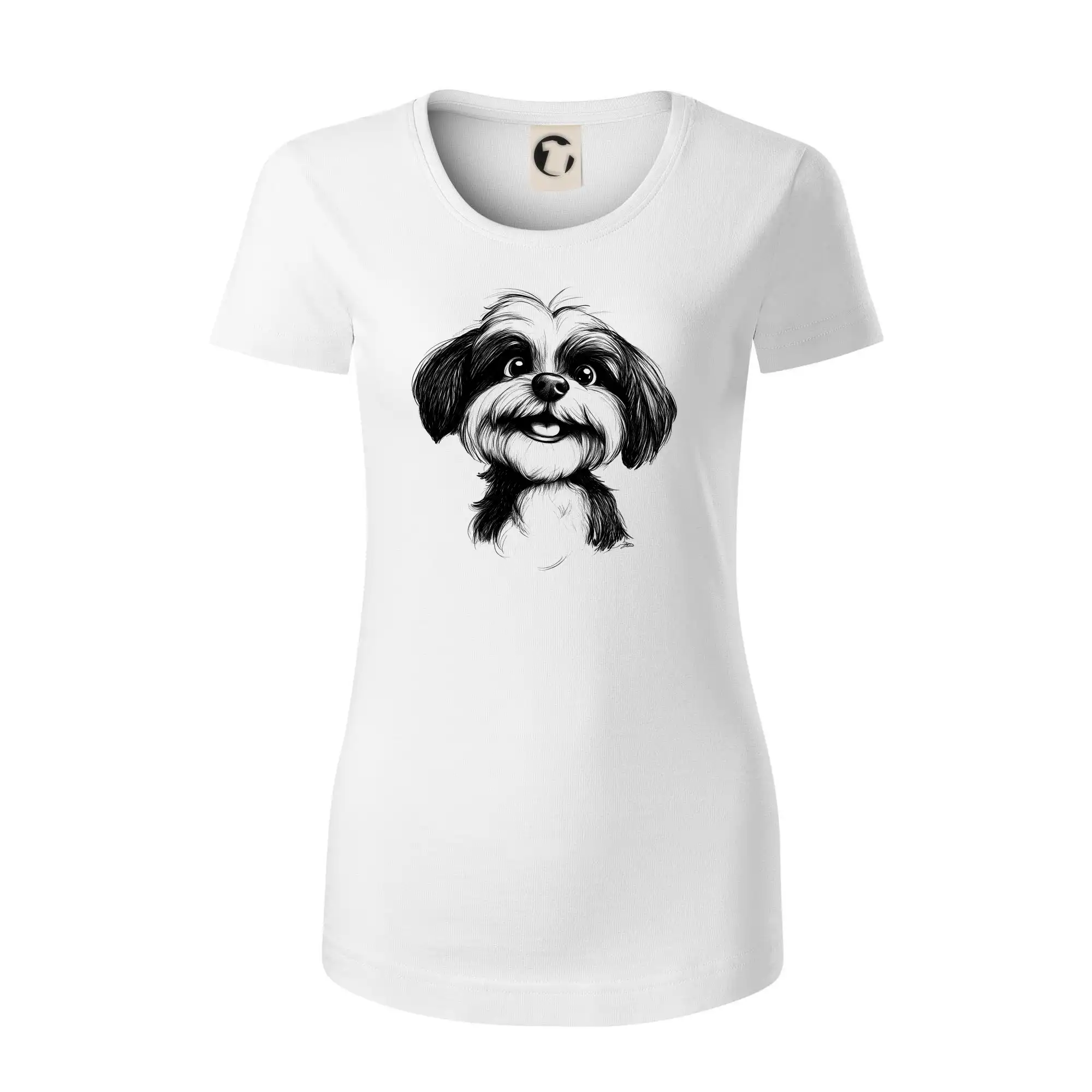 Lhasa Apso karikatura hlava