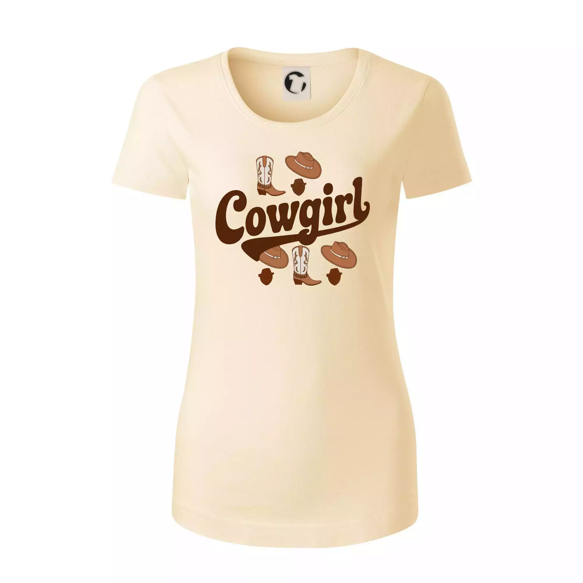 Cowgirl nápis a oblečení