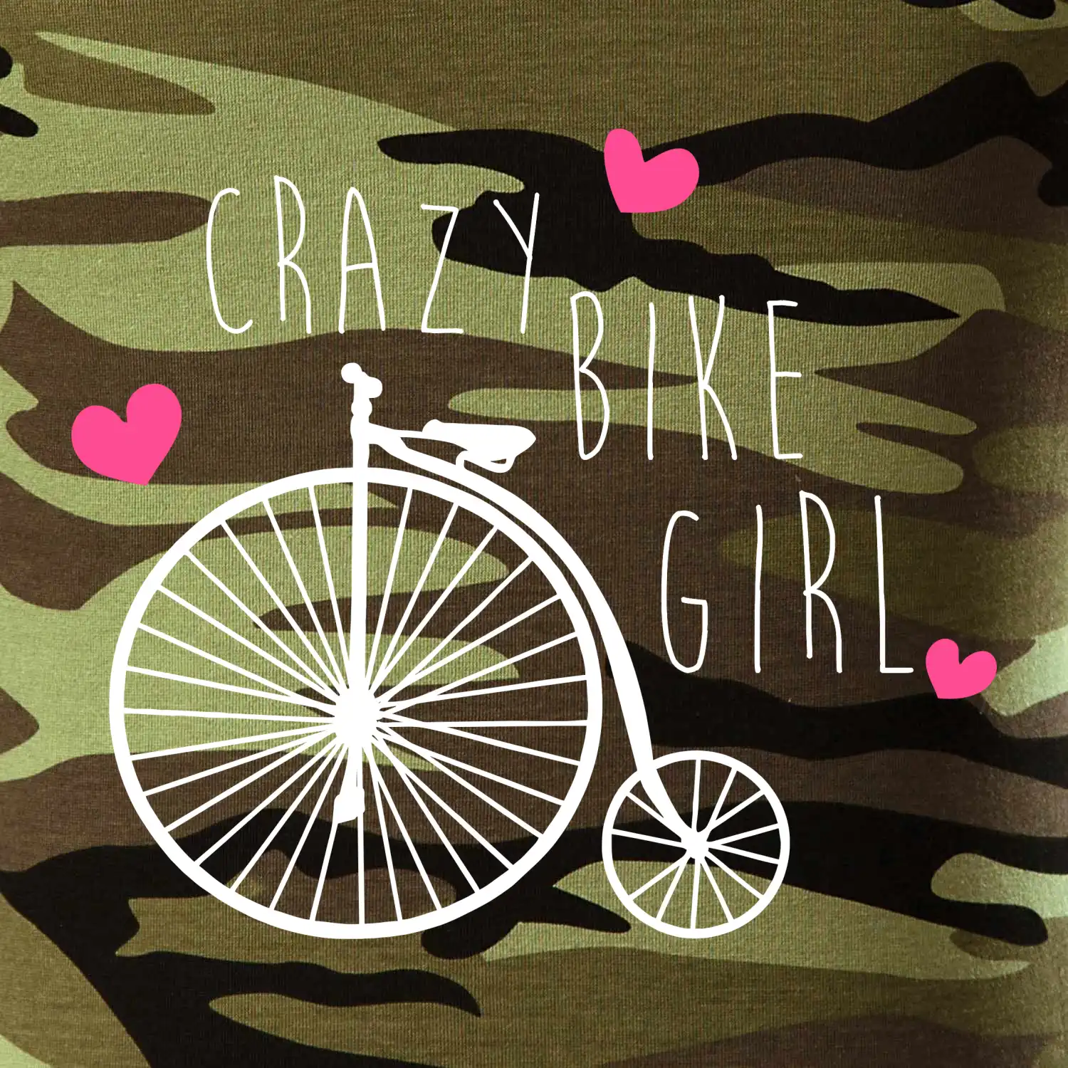 Crazy bike girl