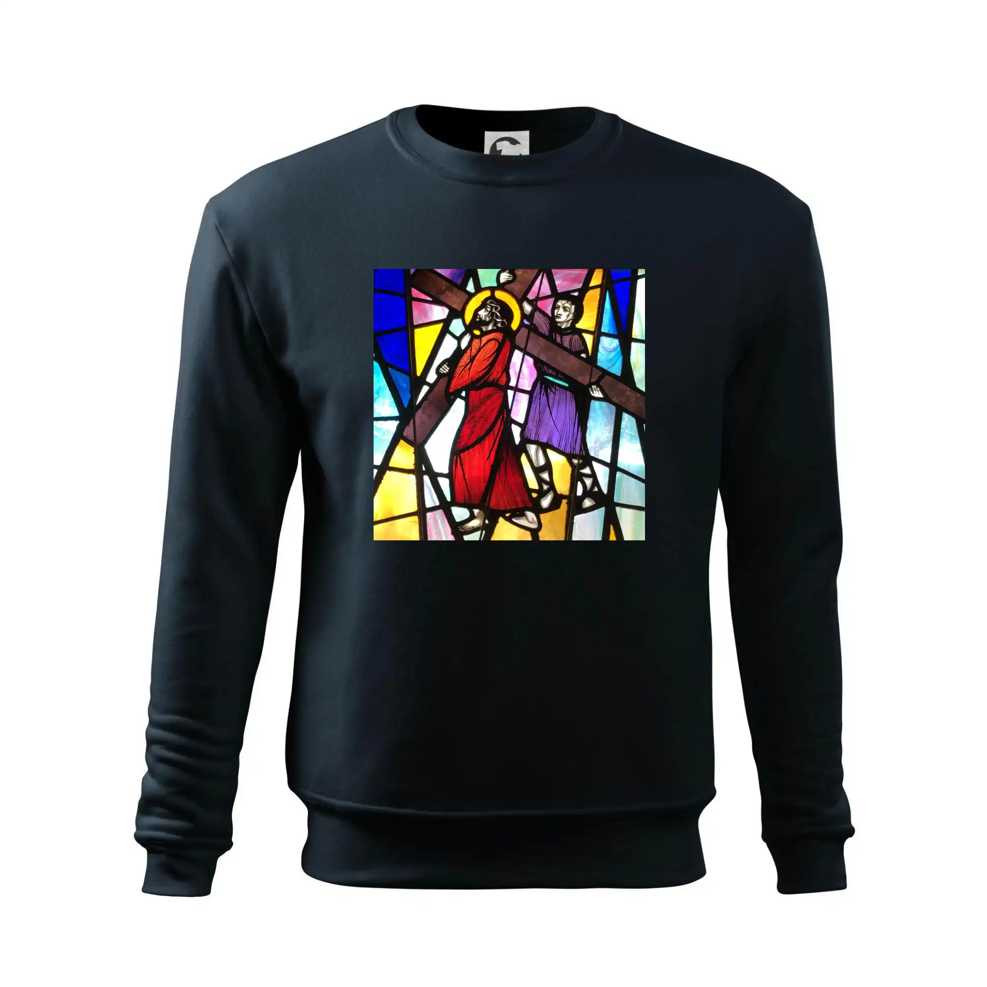 Vitráž - Ježíš a kříž