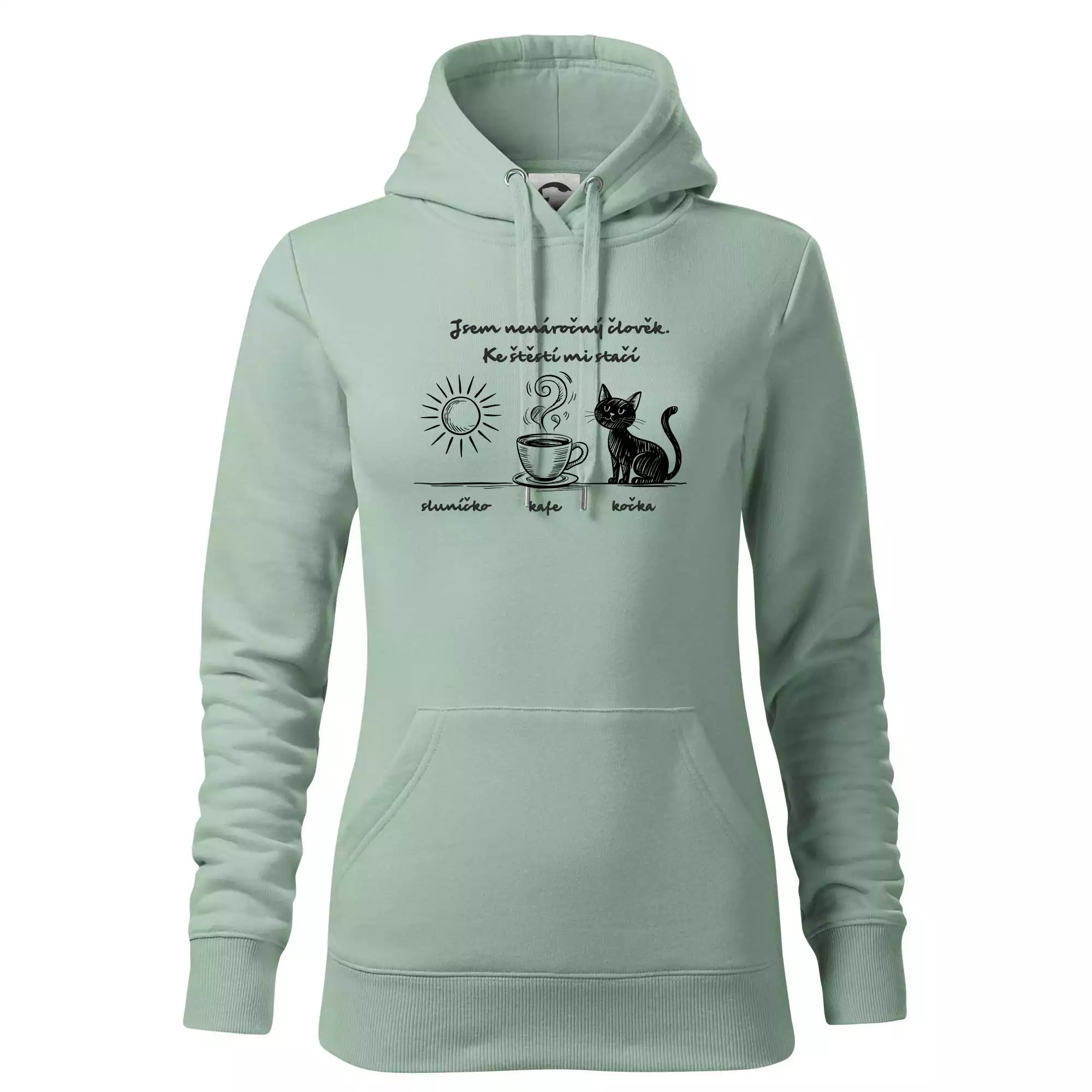 Jsem nenáročný člověk. Ke štěstí mi stačí sluníčko kafe kočka