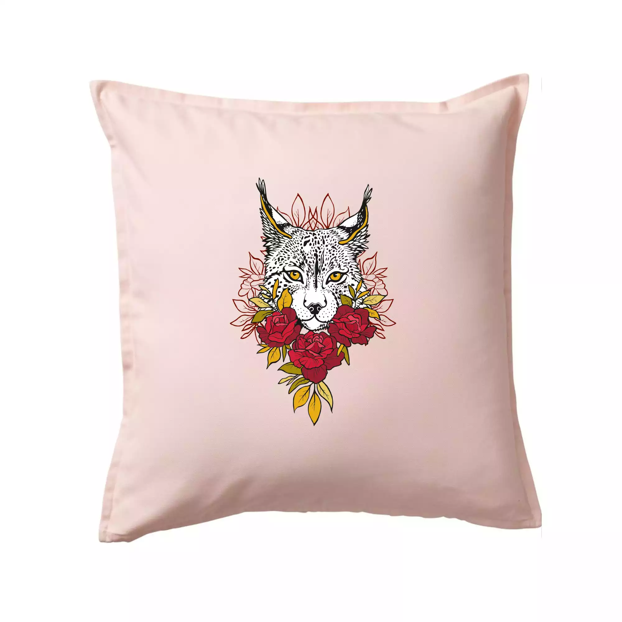 Rys s červenými růžemi  (Pecka design)