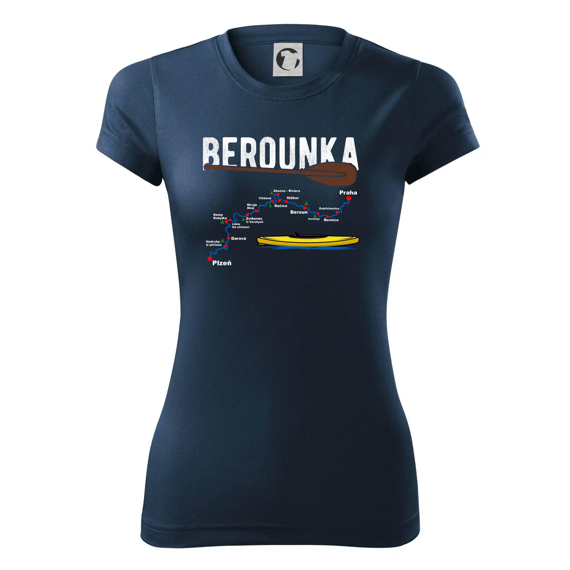 Mapa řeky Berounky