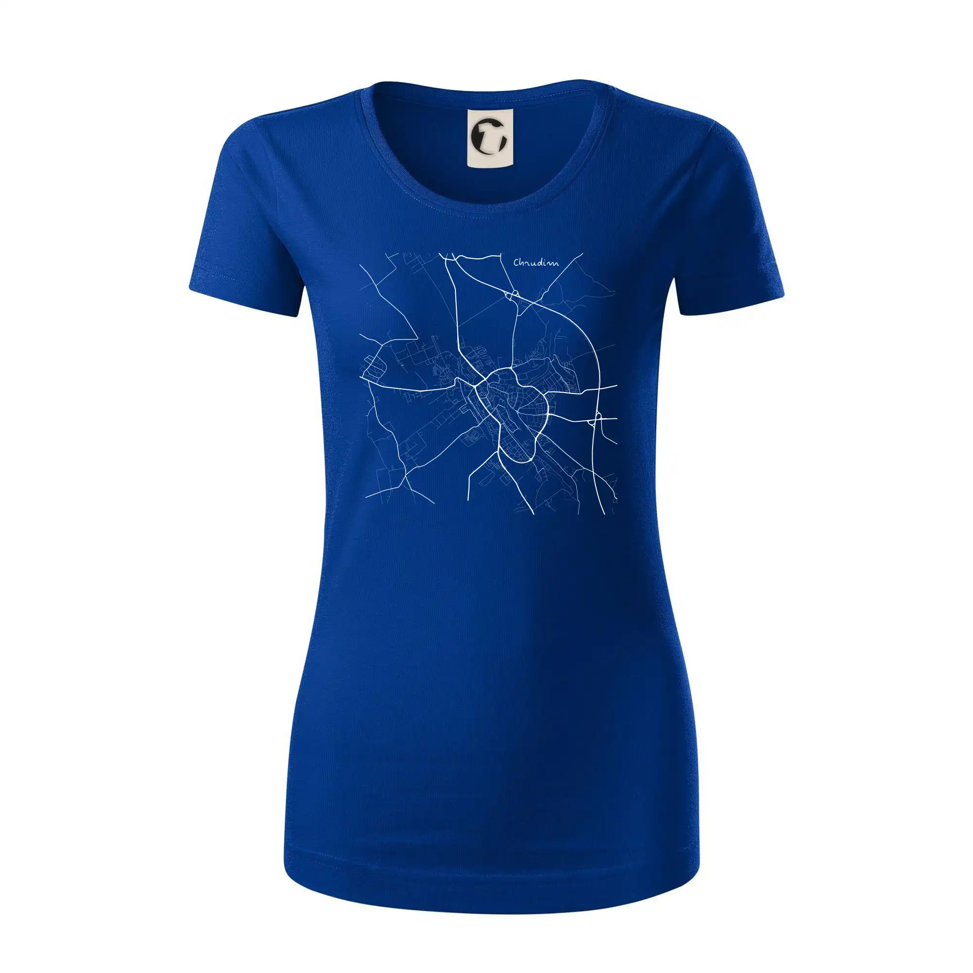 Černobílá mapa Chrudim