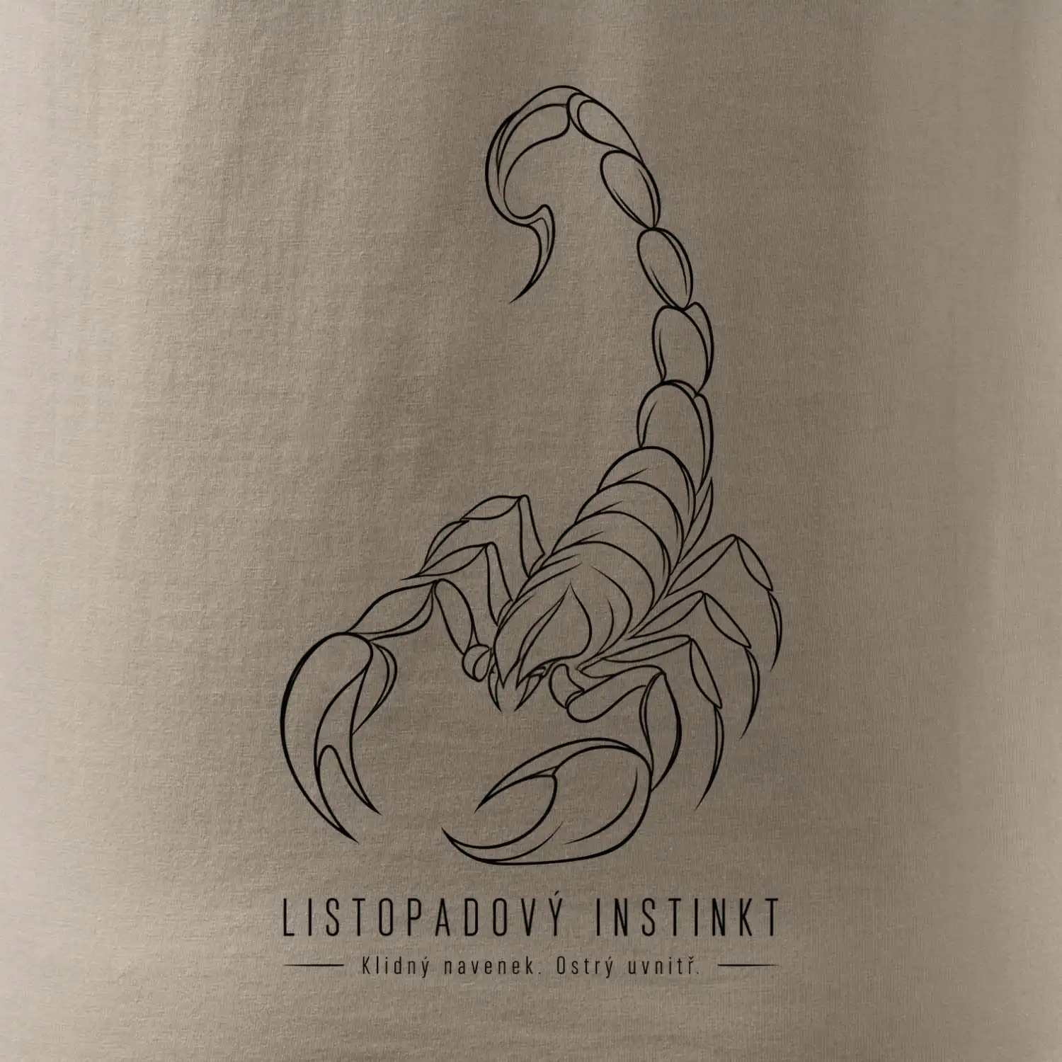 Listopadový instinkt minimalistický linkový štír