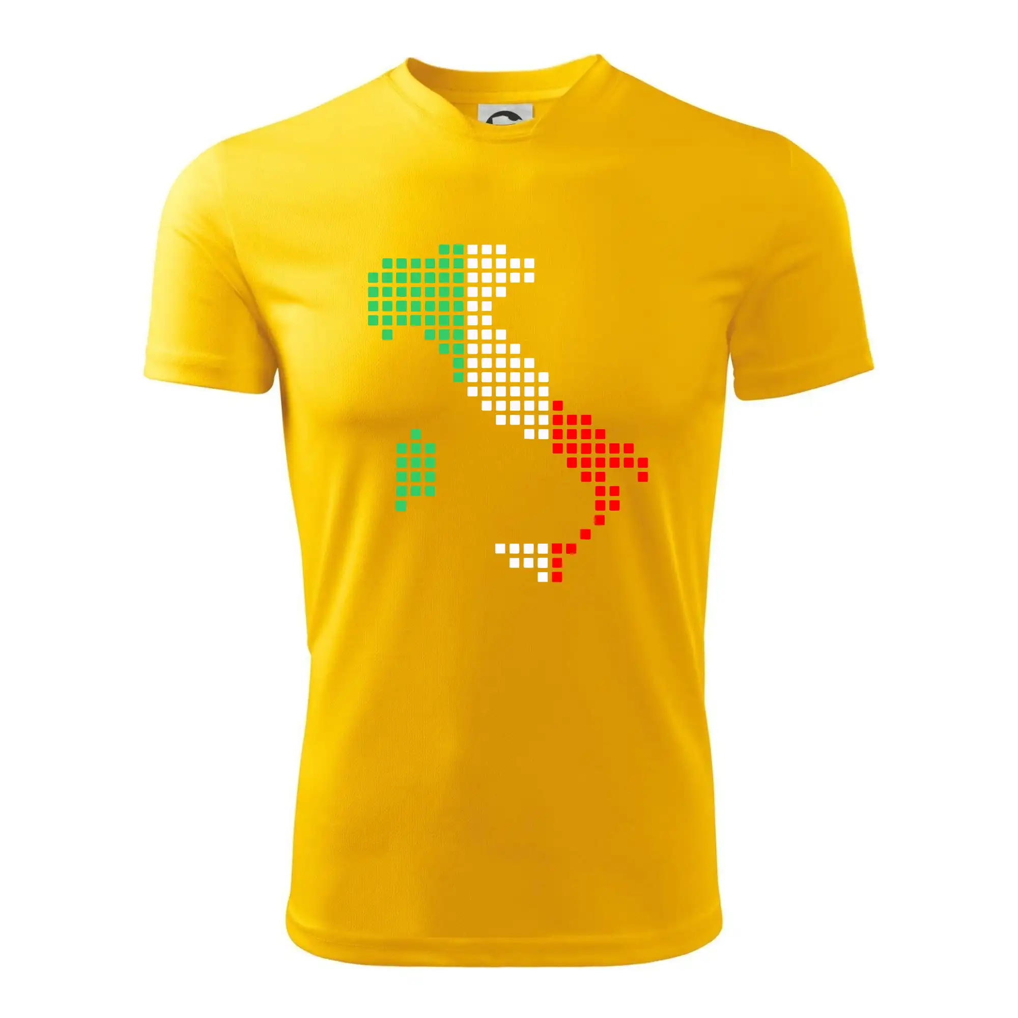 Itálie obrys vlajka