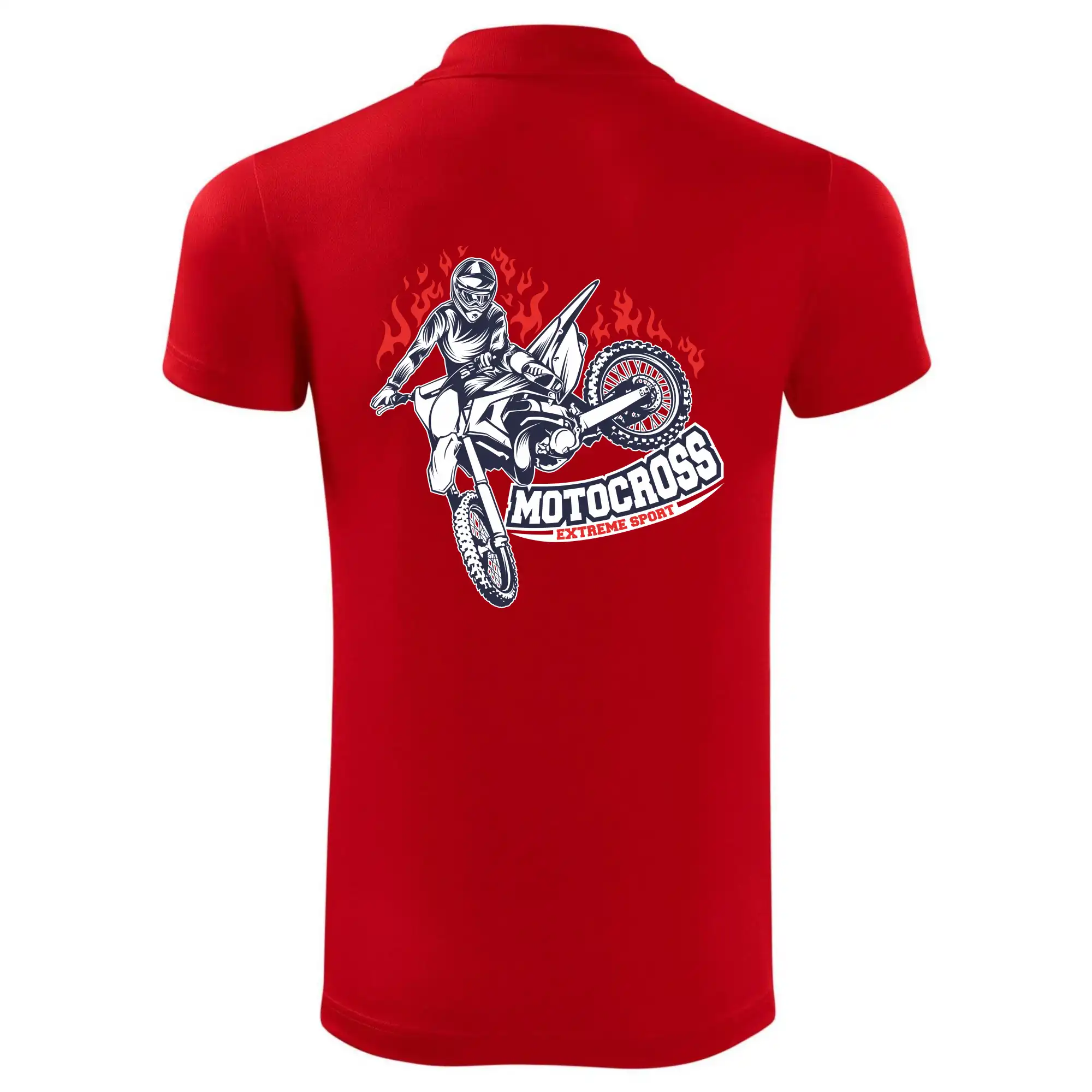 Motocross extreme sport fire