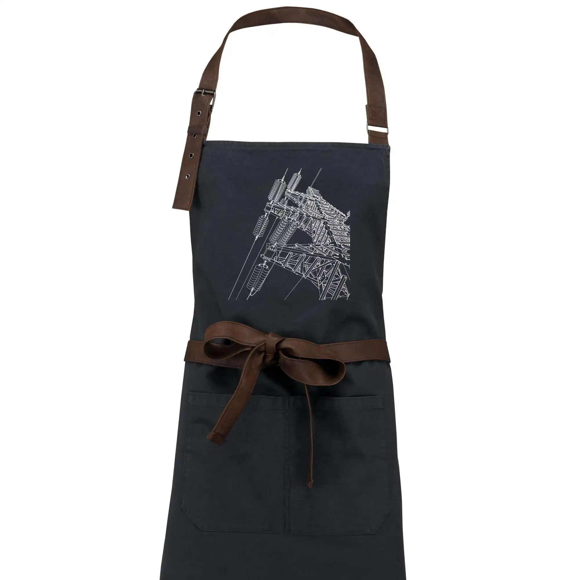 Nákres stožáru vysokého napětí