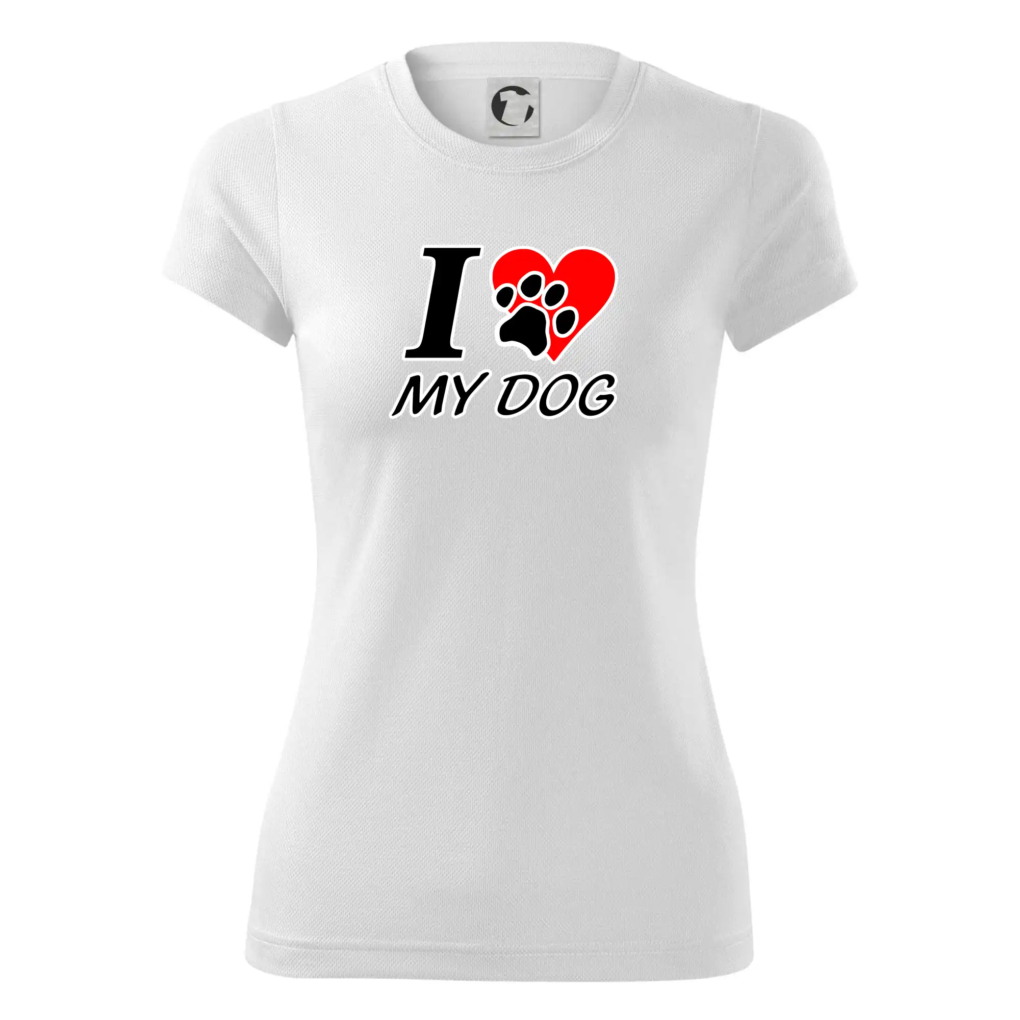 I love my dog - nápis