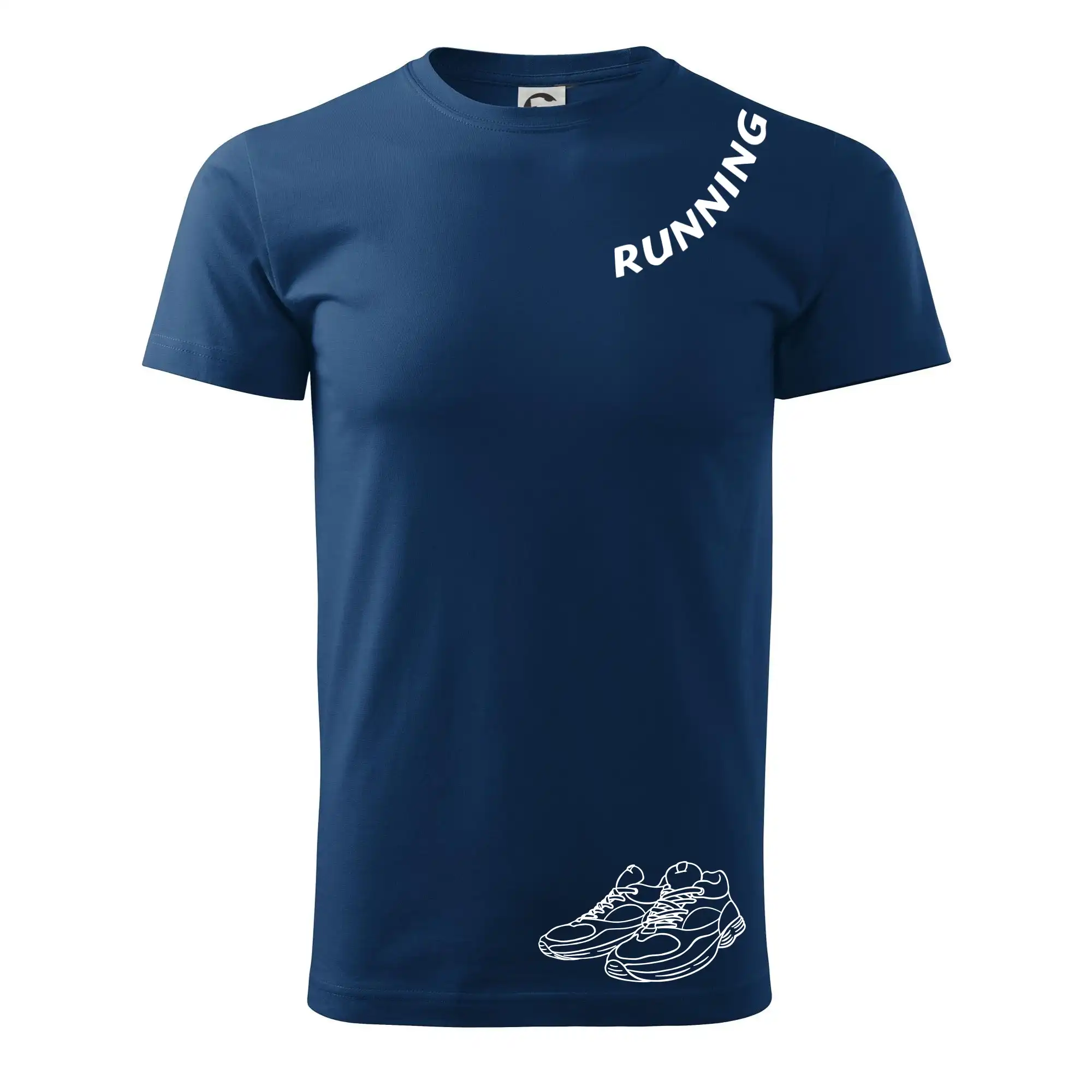 Running nápis šikmo