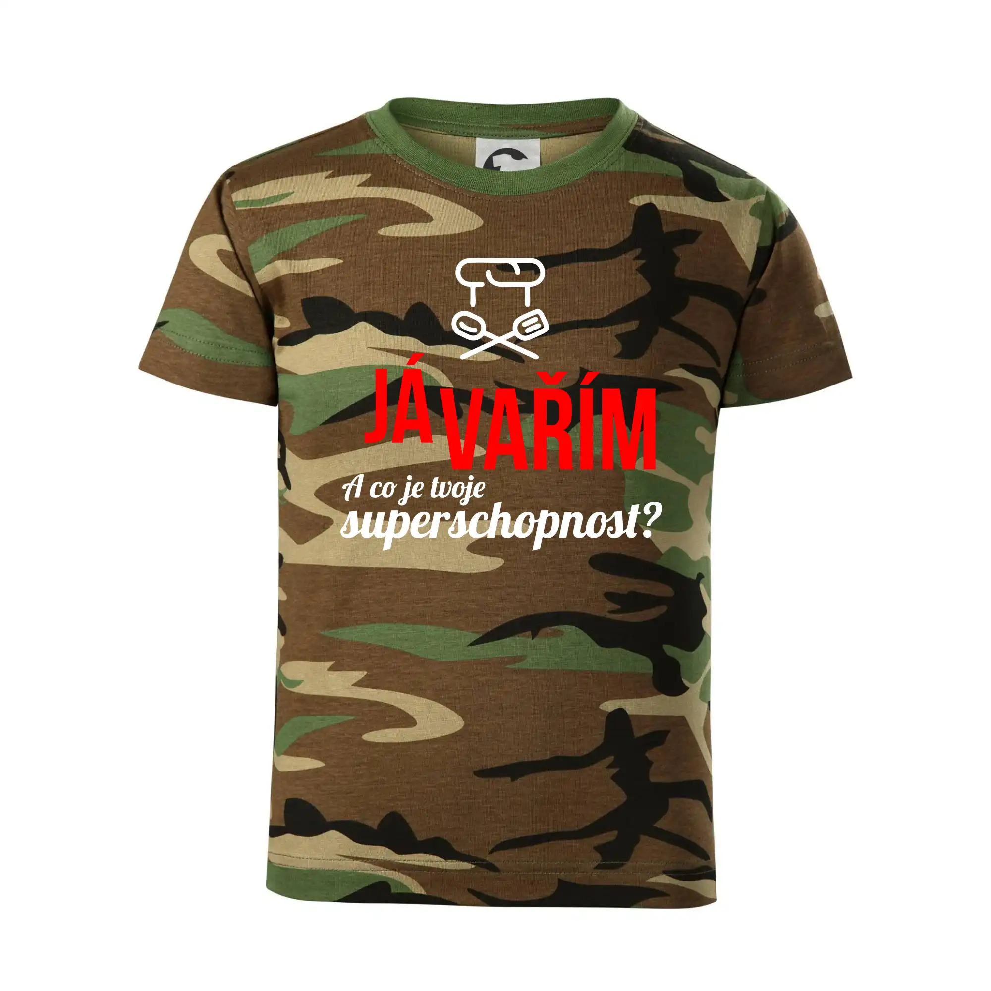 Já vařím - tvoje superschopnost? rovný nápis