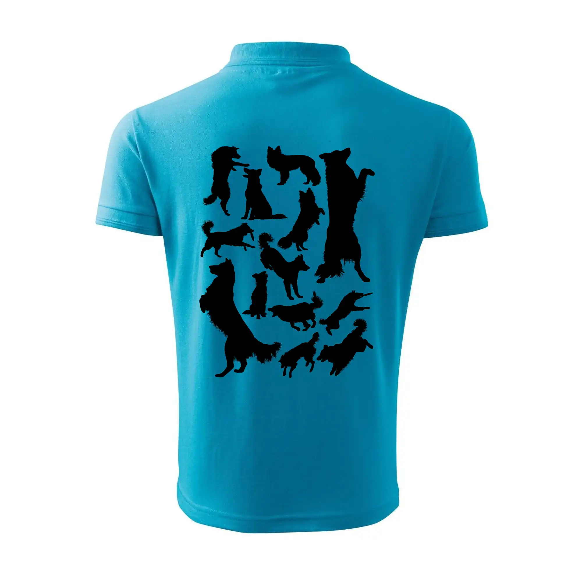 Border kolie siluety