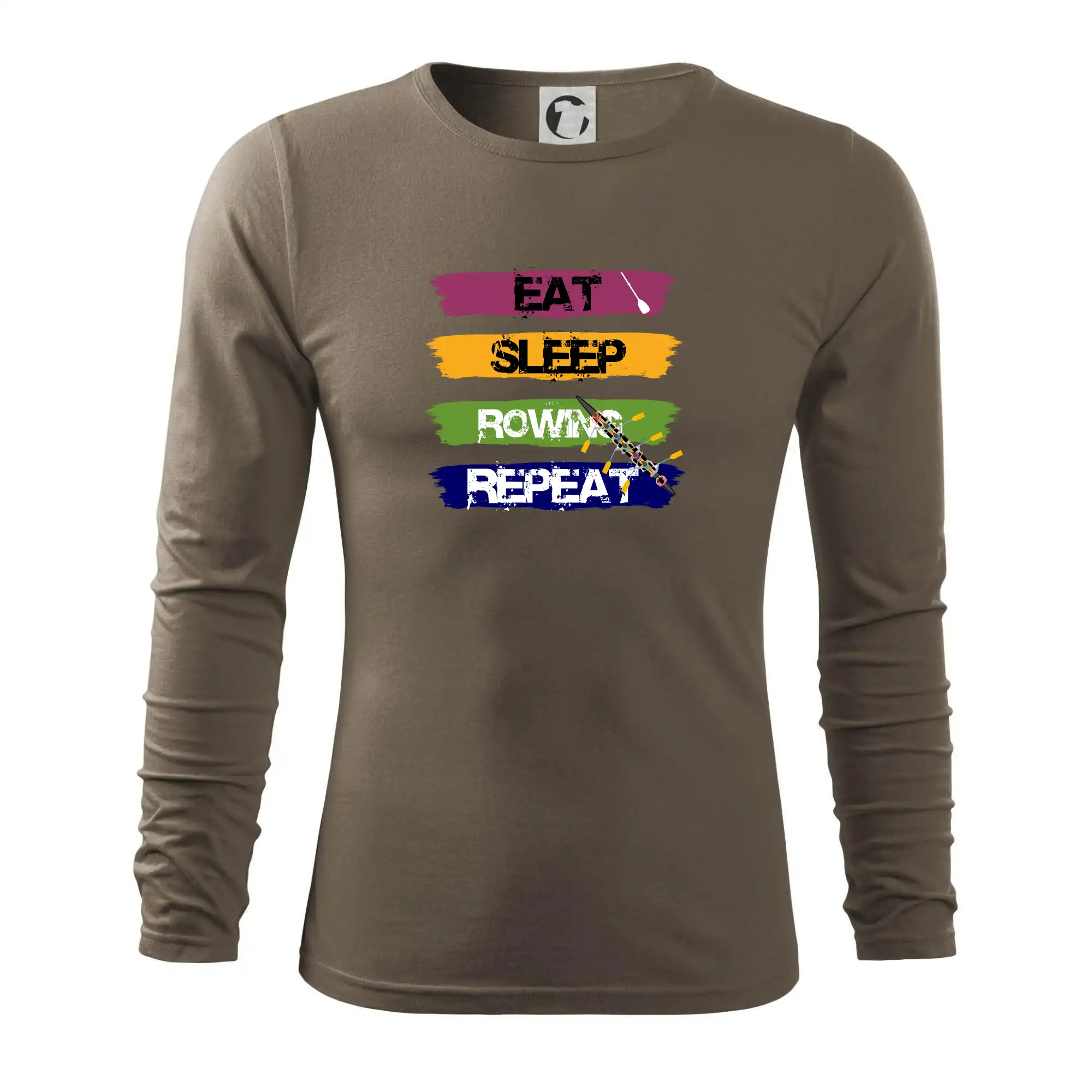 Eat sleep rowing repeat barevné