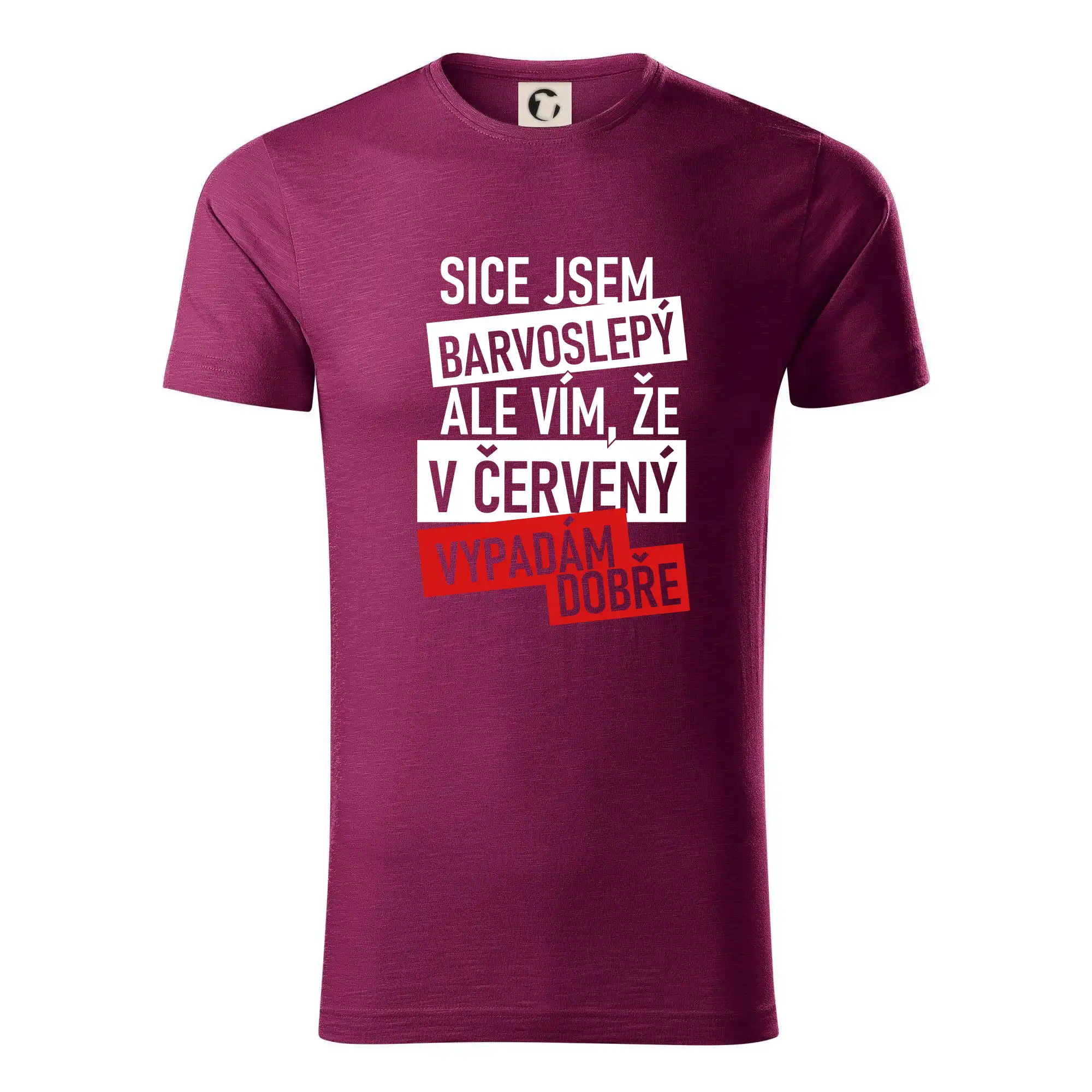 Sice jsem barvoslepý, ale vím, že v červené vypadám dobře