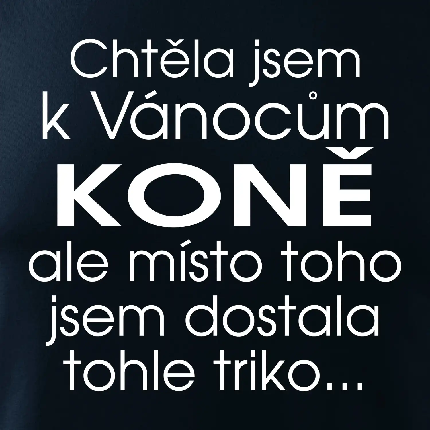 Chtěla jsem k Vánocům koně