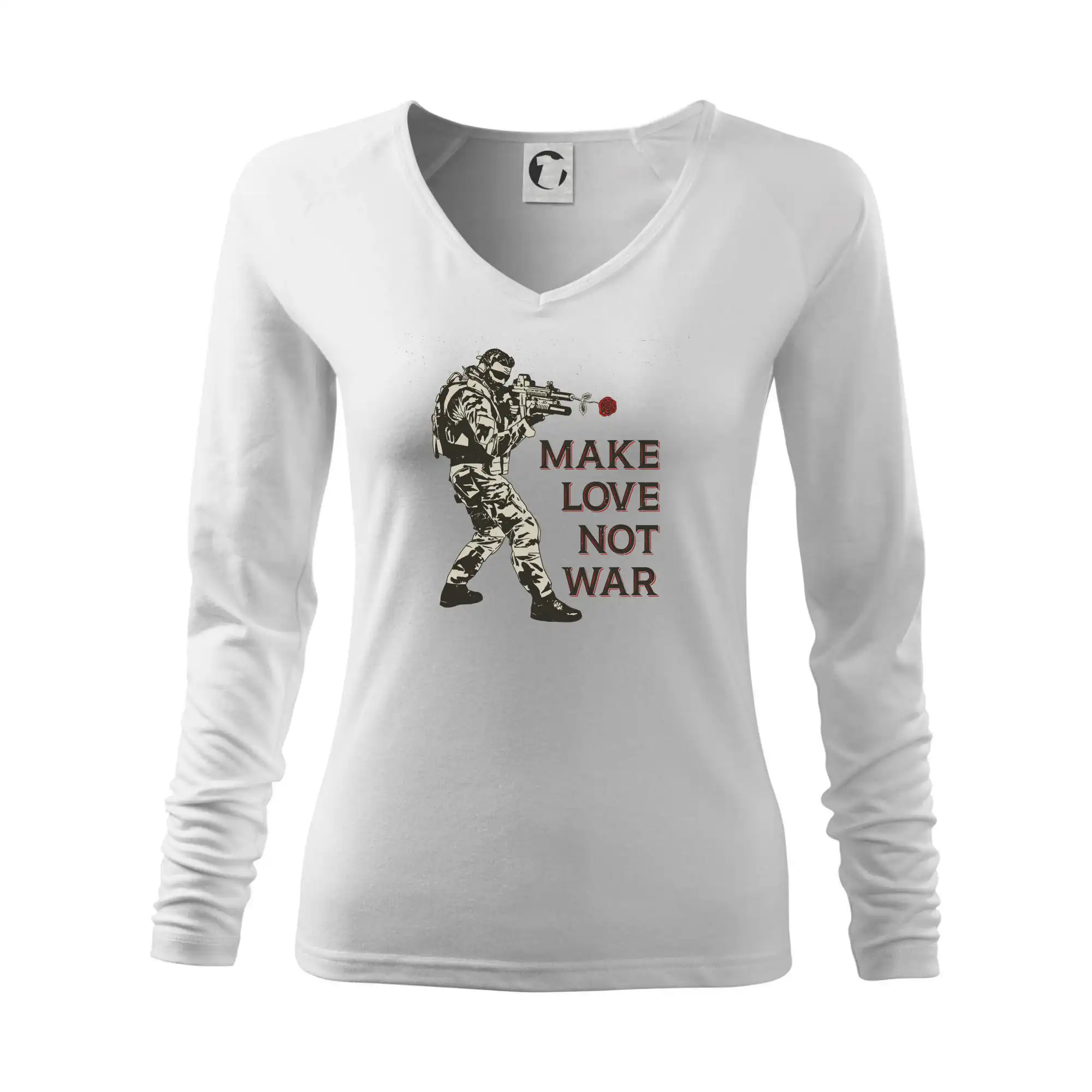 Růže ve zbrani, make love not war