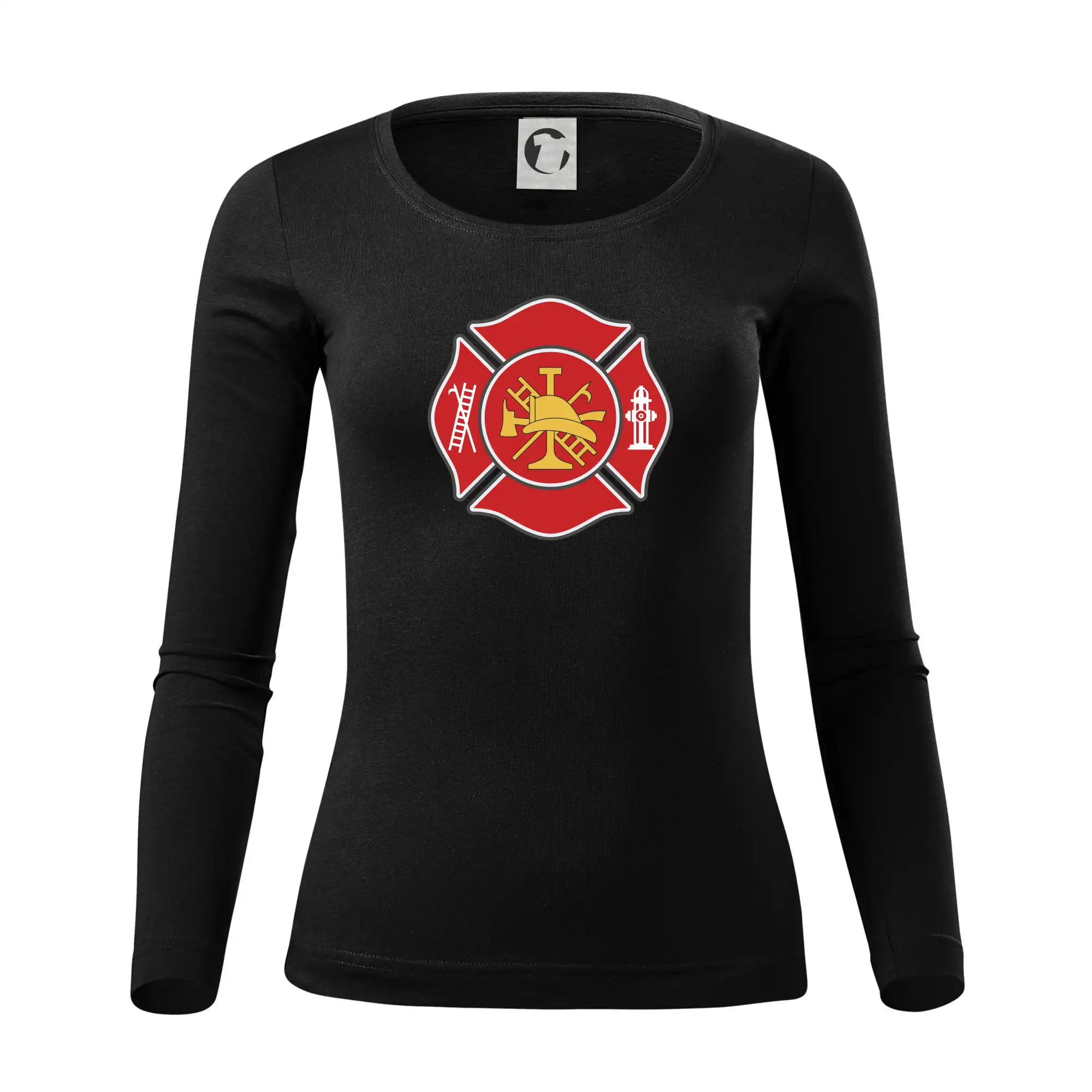 Fire department logo červené